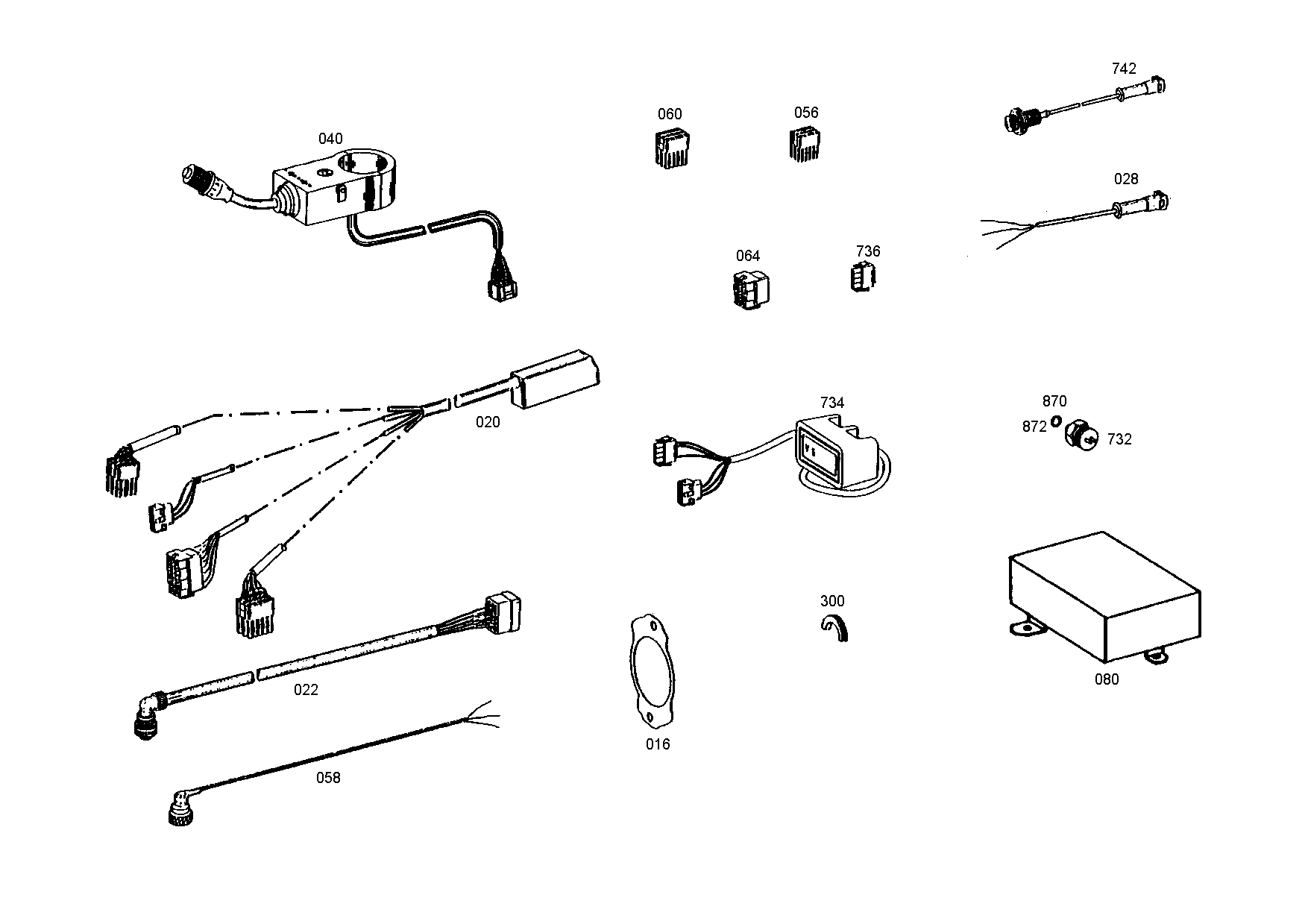 drawing for VOLVO 002805646 - DISPLAY