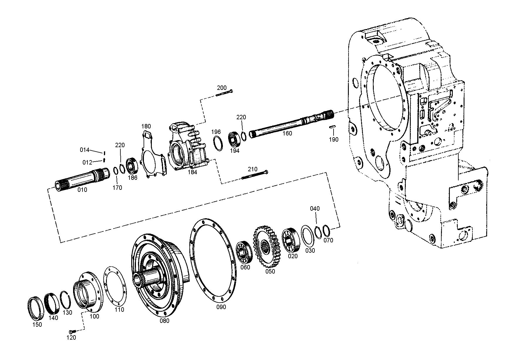 drawing for DOOSAN 152787 - INPUT SHAFT