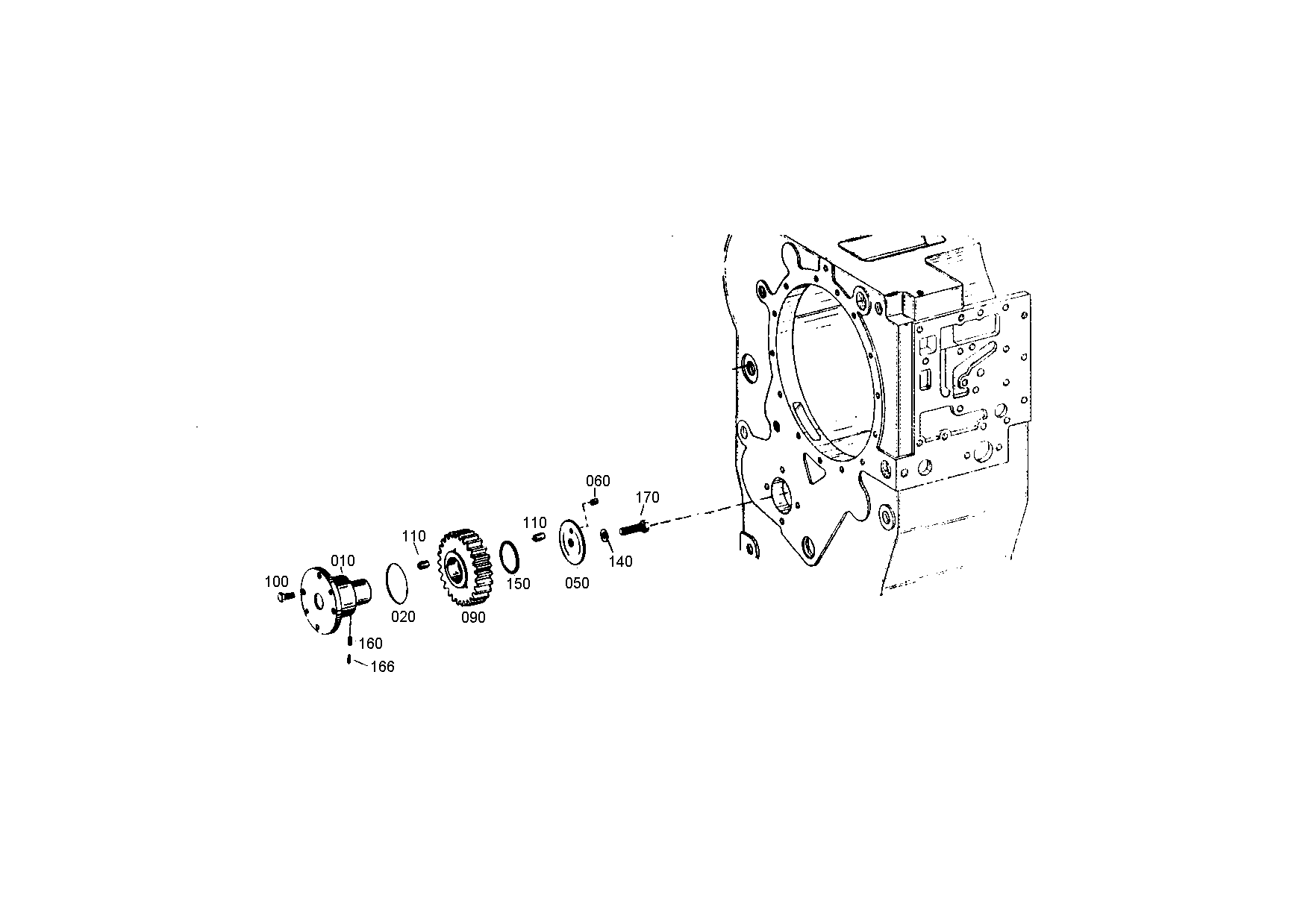 drawing for JOHN DEERE T116991 - AXLE