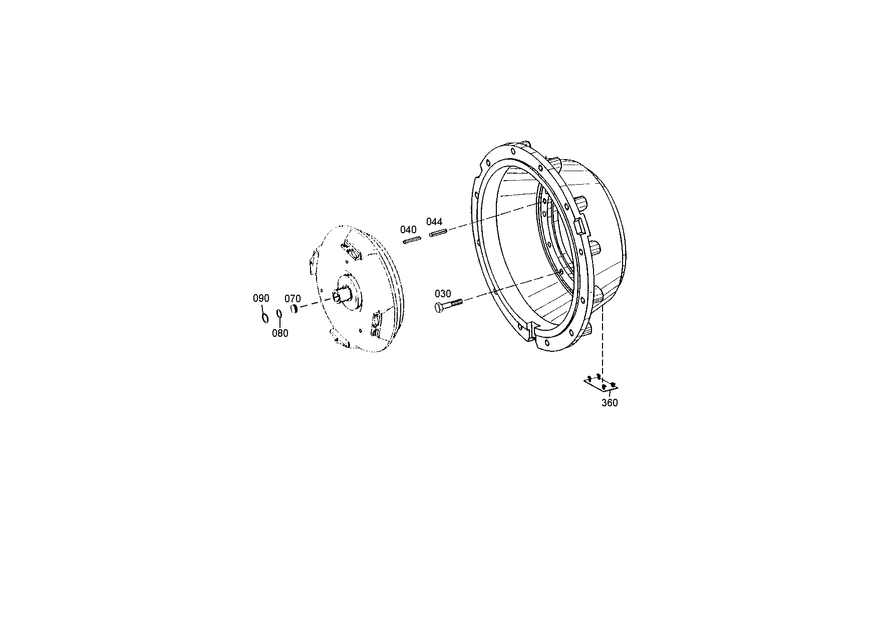 drawing for JOHN DEERE T160483 - WASHER