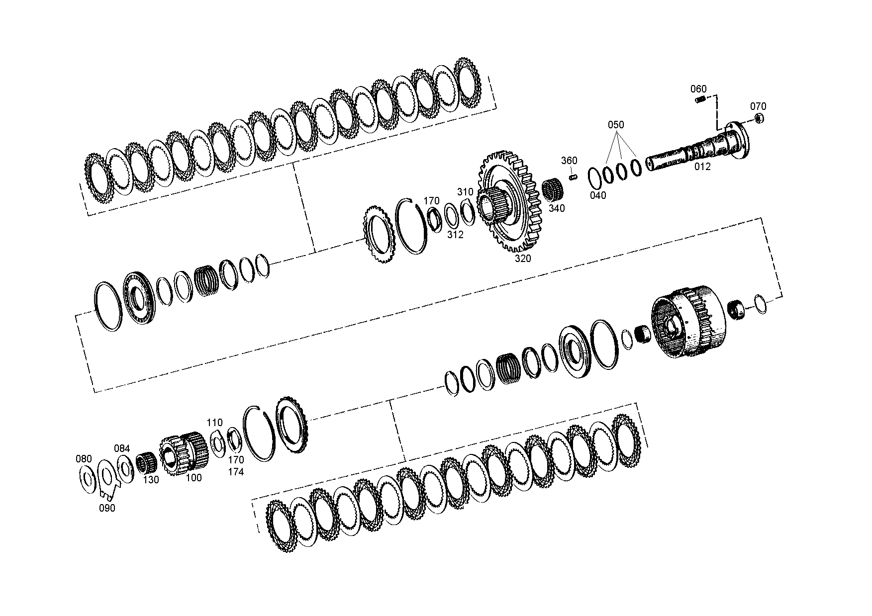 drawing for JOHN DEERE T122833 - CYL.ROLLER