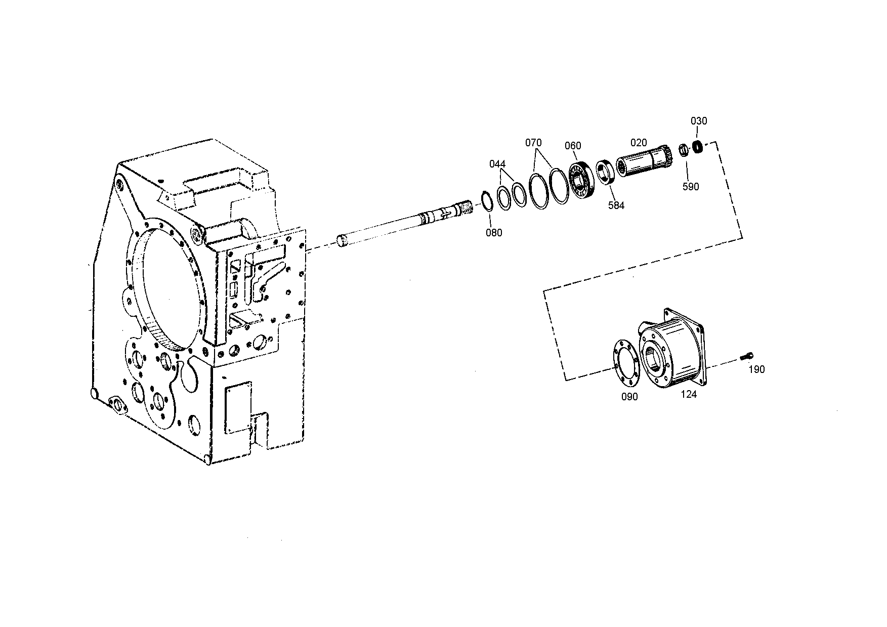 drawing for Manitowoc Crane Group Germany 01684072 - P.T.O. HOUSING