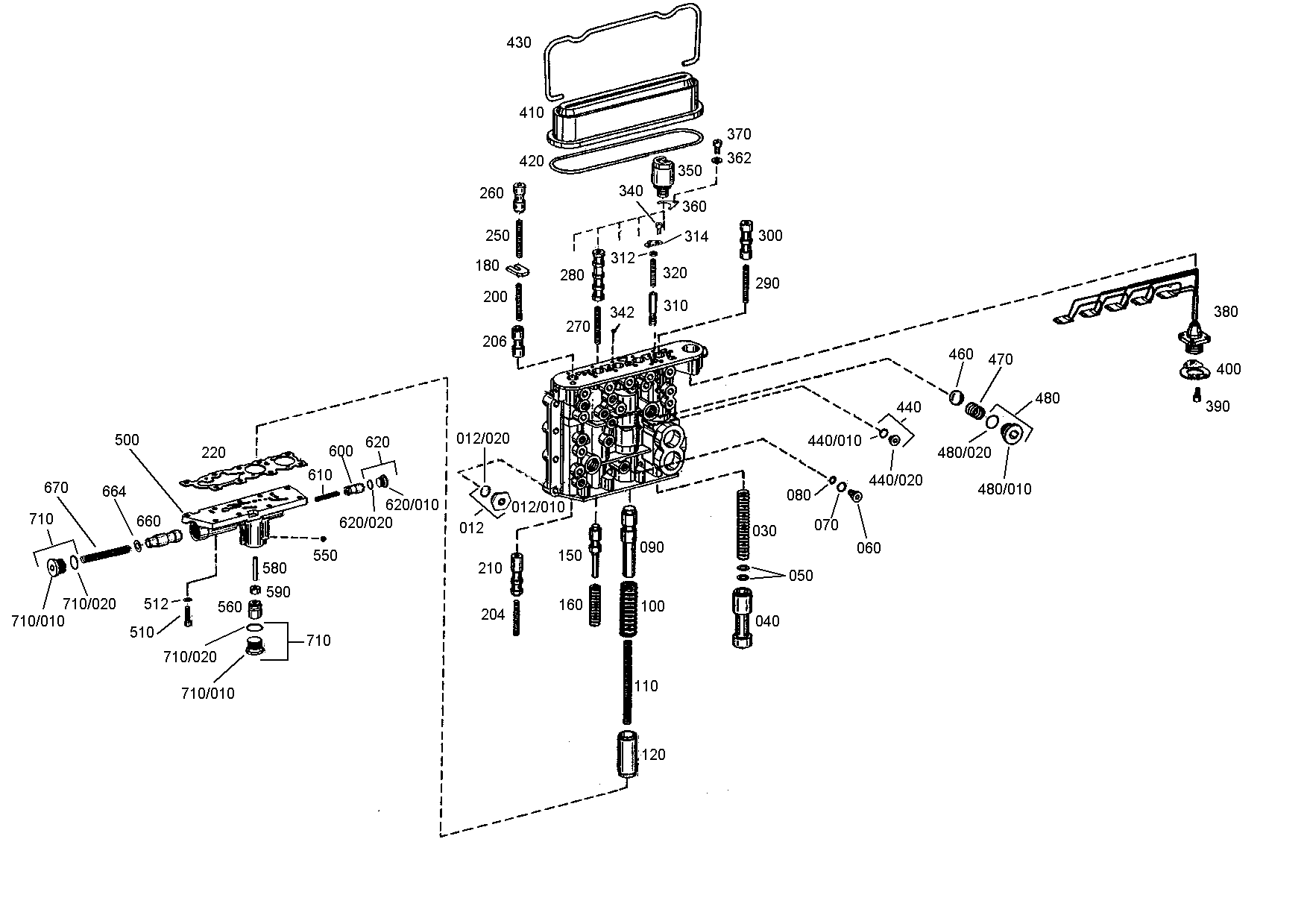 drawing for JCB 550/30945 - SHIFT SYSTEM