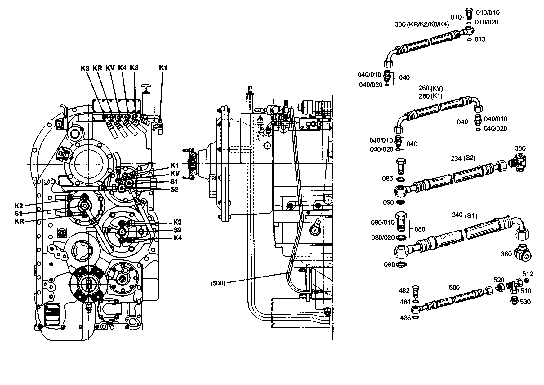 drawing for DOOSAN 504630 - HOSE PIPE