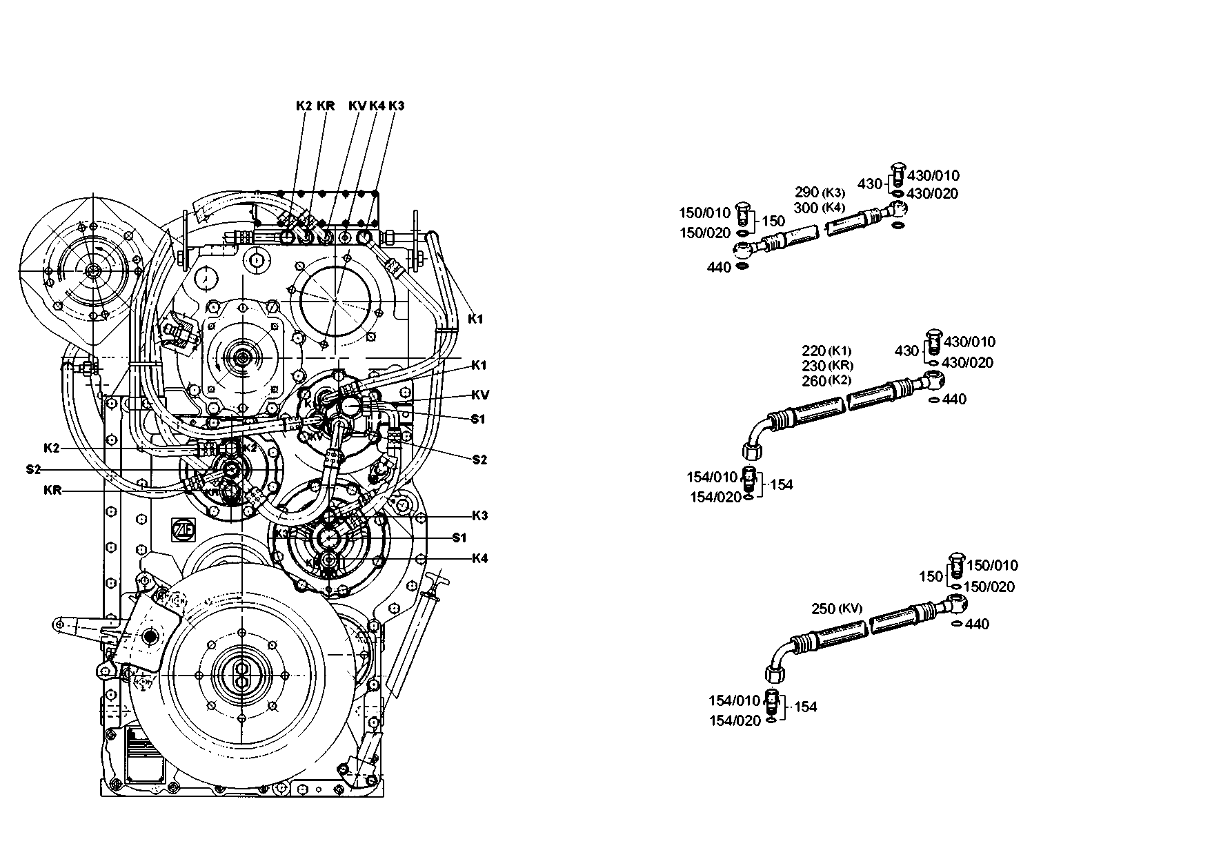 drawing for VOLVO 002292080 - HOSE PIPE