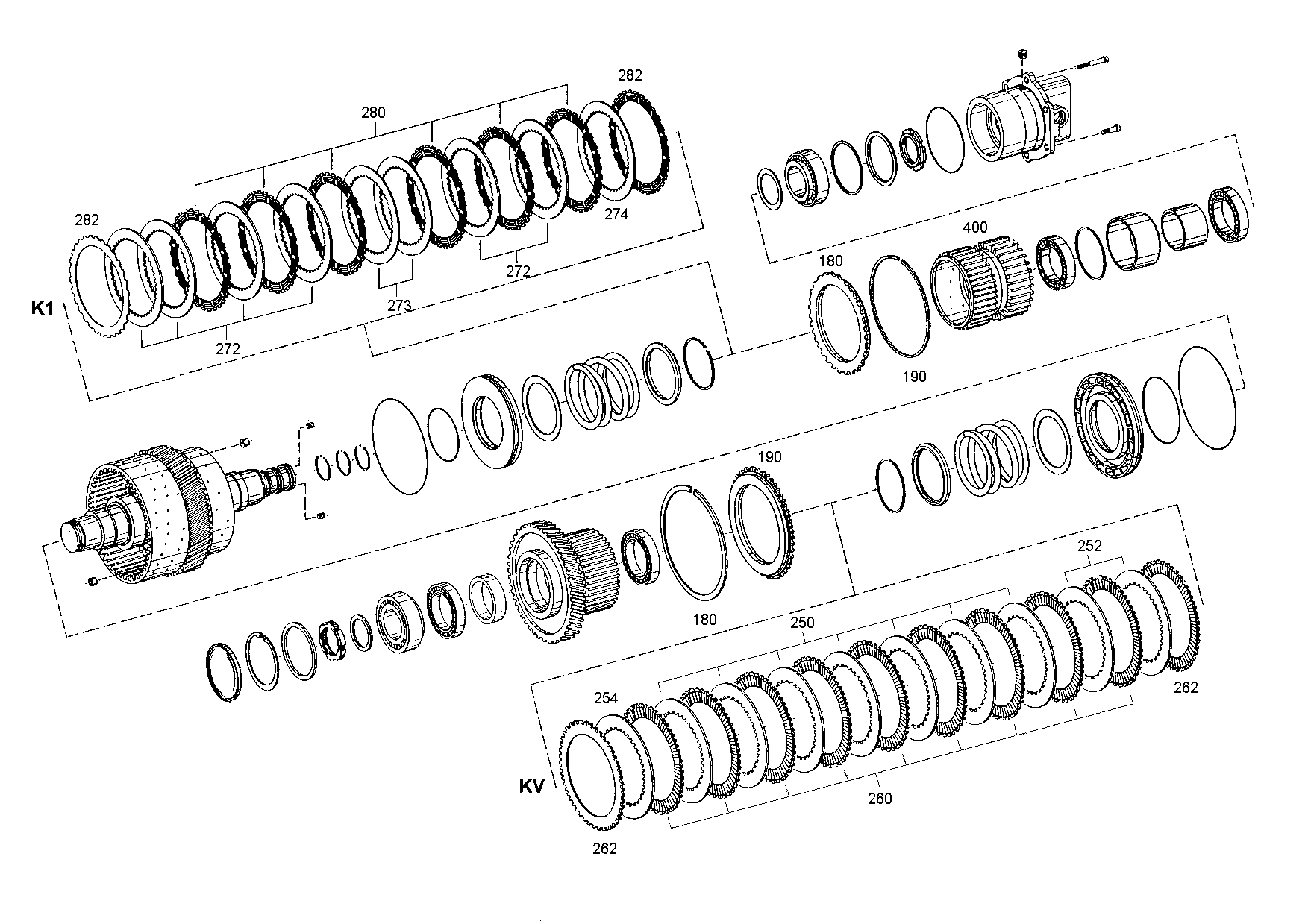 drawing for LIEBHERR GMBH 10028662 - O.CLUTCH DISC