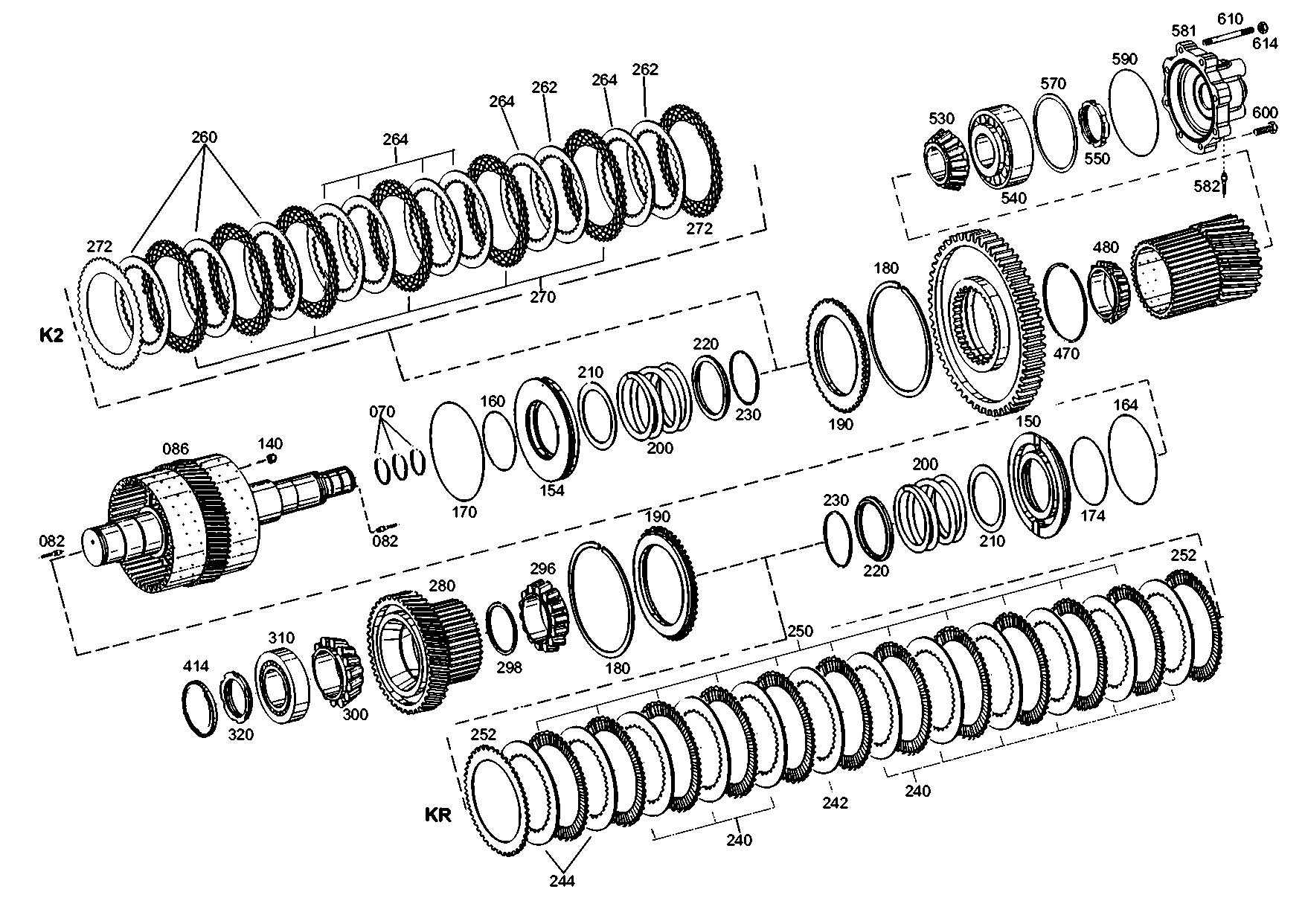 drawing for LIEBHERR GMBH 10028667 - SLOTTED NUT