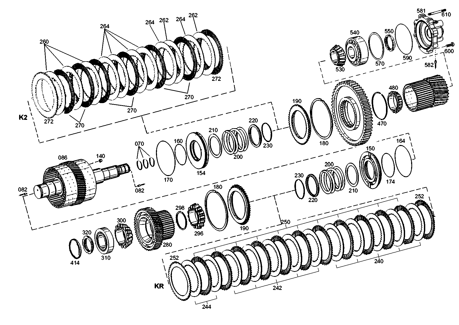 drawing for CASE CORPORATION 8605434 - OUTER CLUTCH DISK
