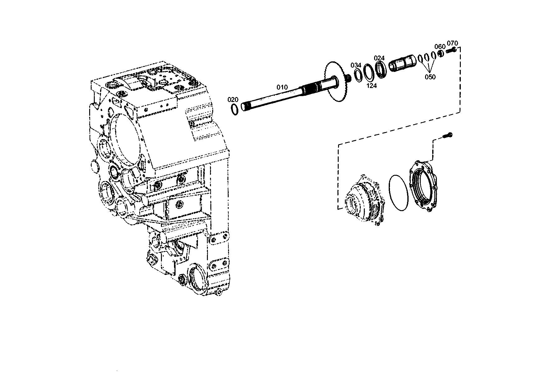 drawing for JOHN DEERE T196795 - SHAFT