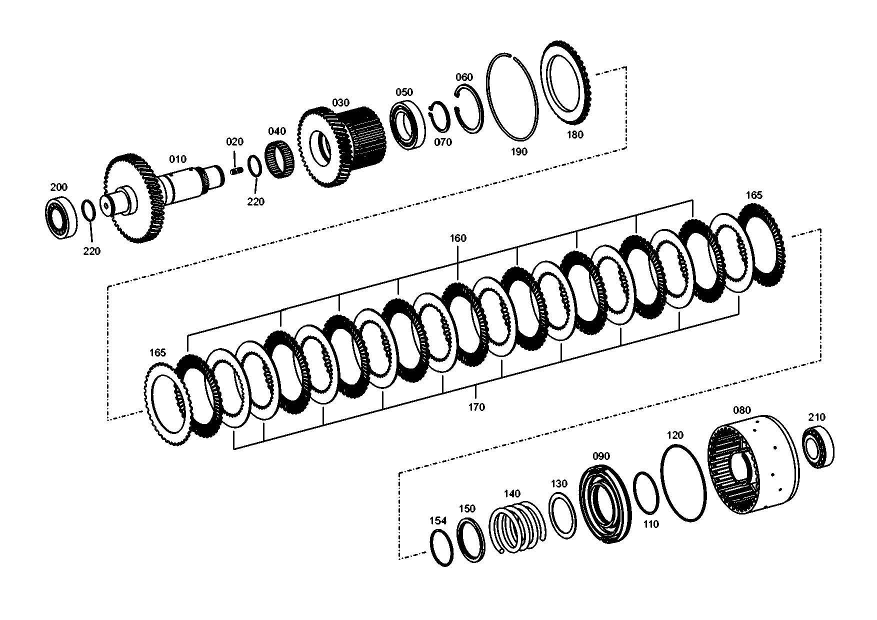 drawing for JOHN DEERE T294882 - SHAFT