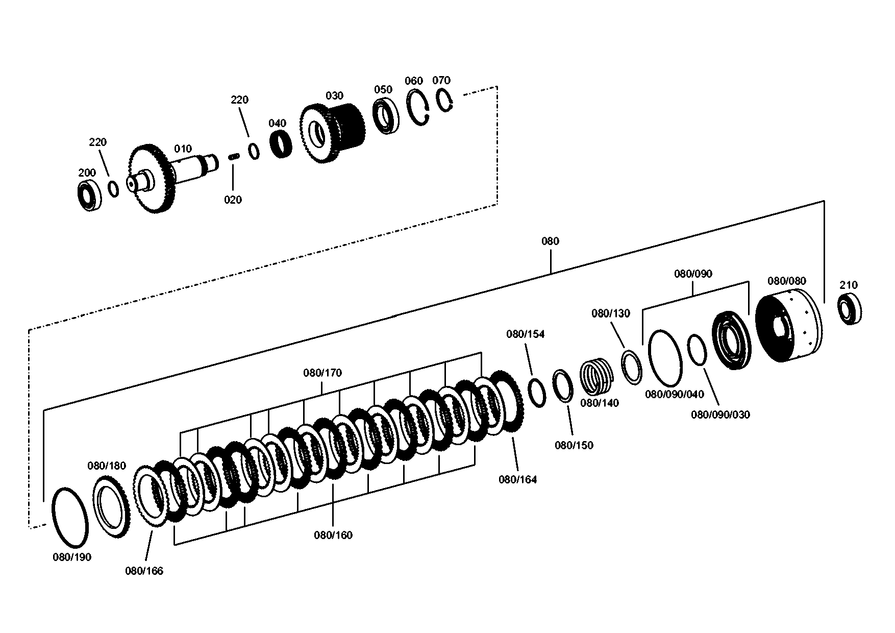 drawing for JOHN DEERE T171224 - SHAFT