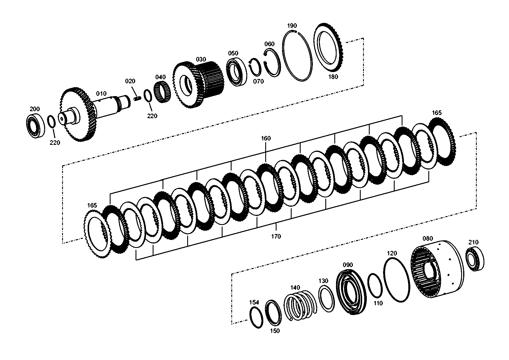 drawing for JOHN DEERE T171224 - SHAFT