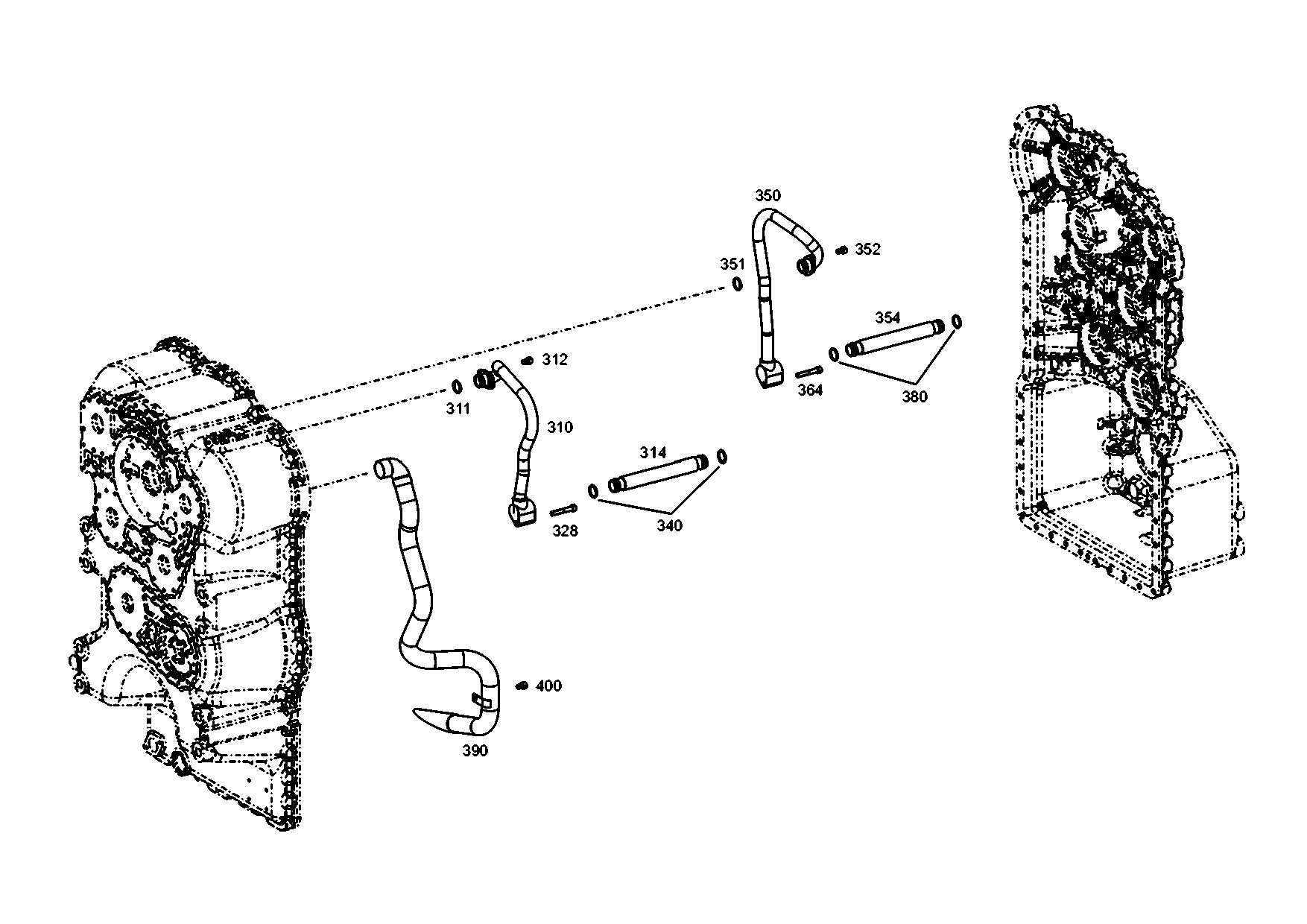 drawing for CNH NEW HOLLAND 86989648 - HOUS.REAR SECTION