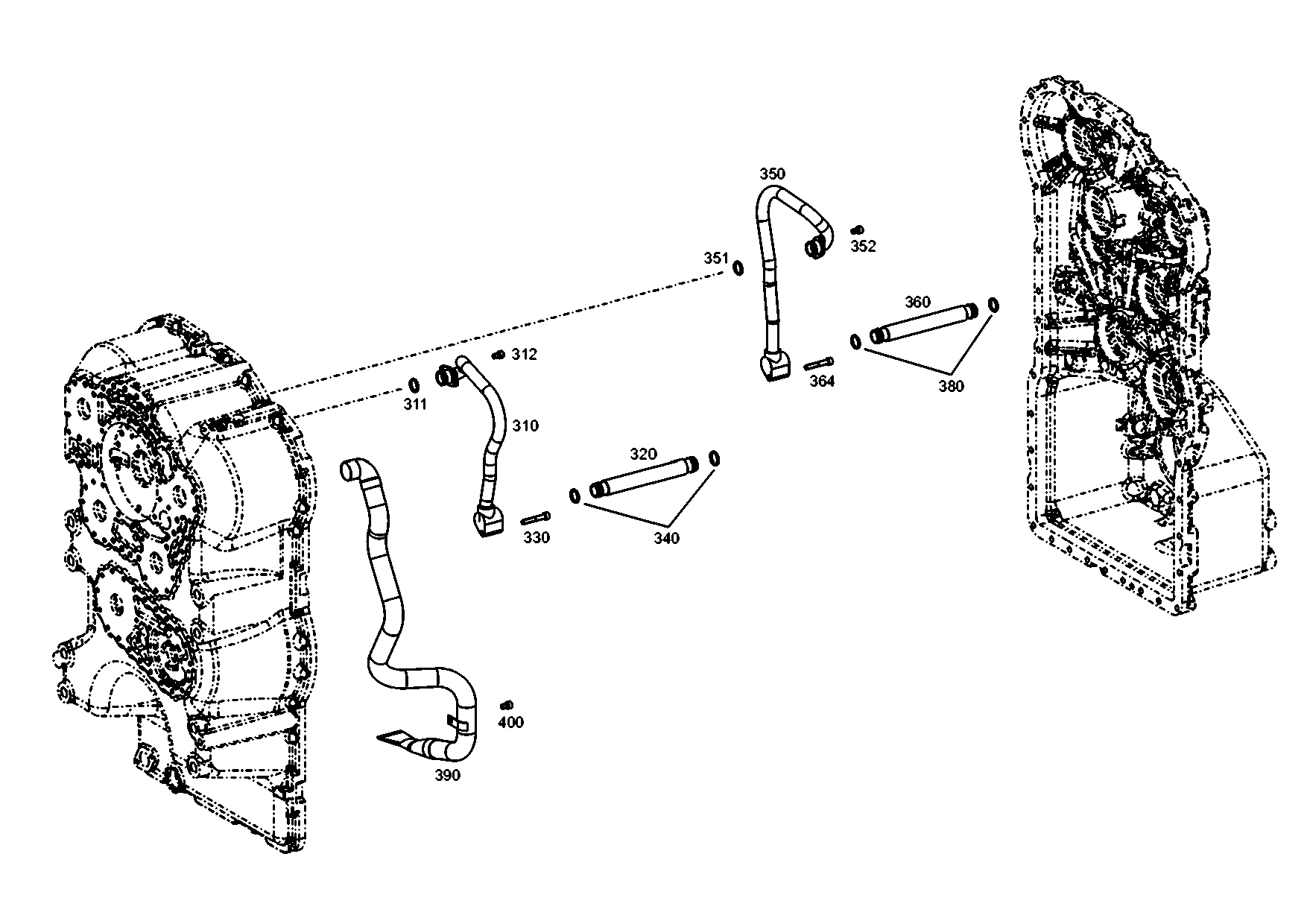 drawing for Hyundai Construction Equipment ZGAQ-04089 - HOUSING-GEARBOX RR