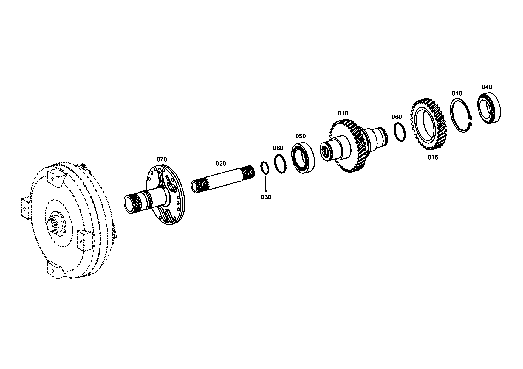 Technical drawing of MAN 89200221032 CIRCLIP with dimensions and layout (figure 2)