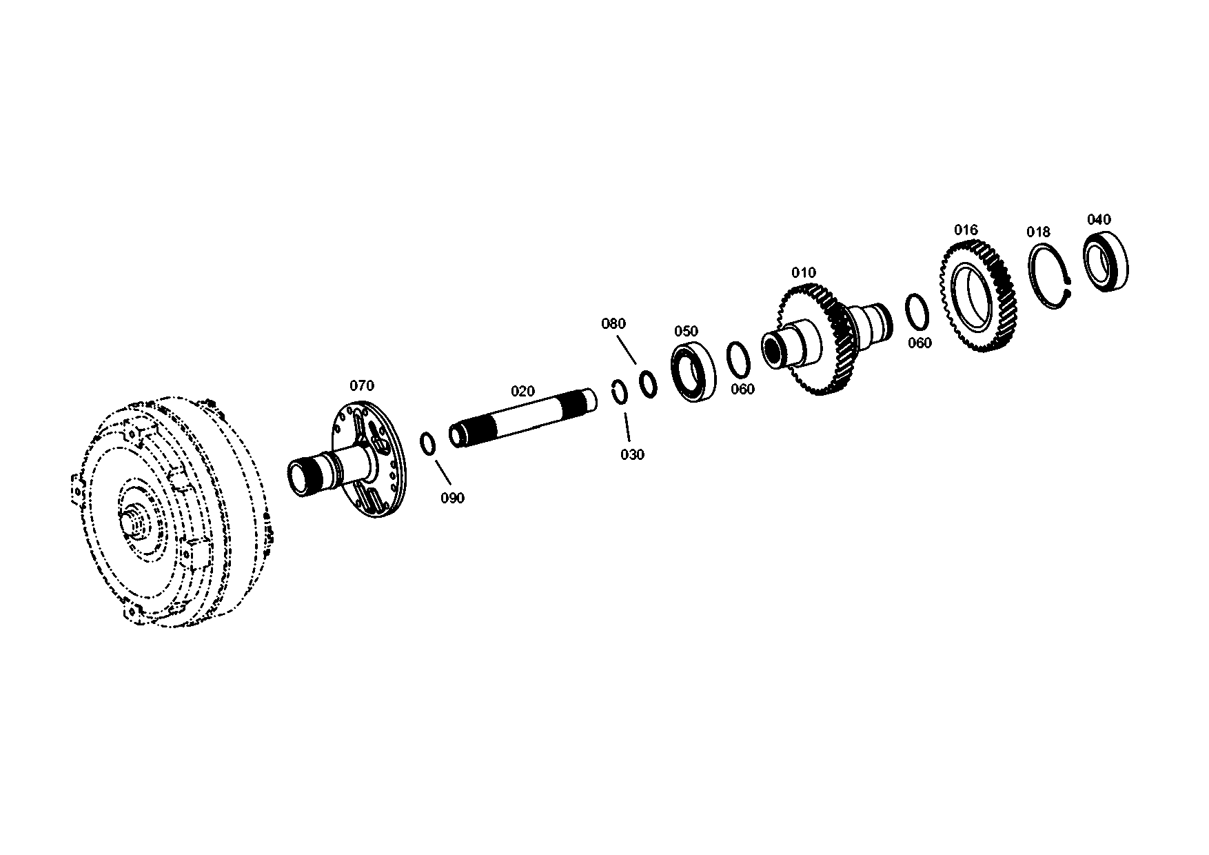 Technical drawing of MAN 89200221032 CIRCLIP with dimensions and layout (figure 4)