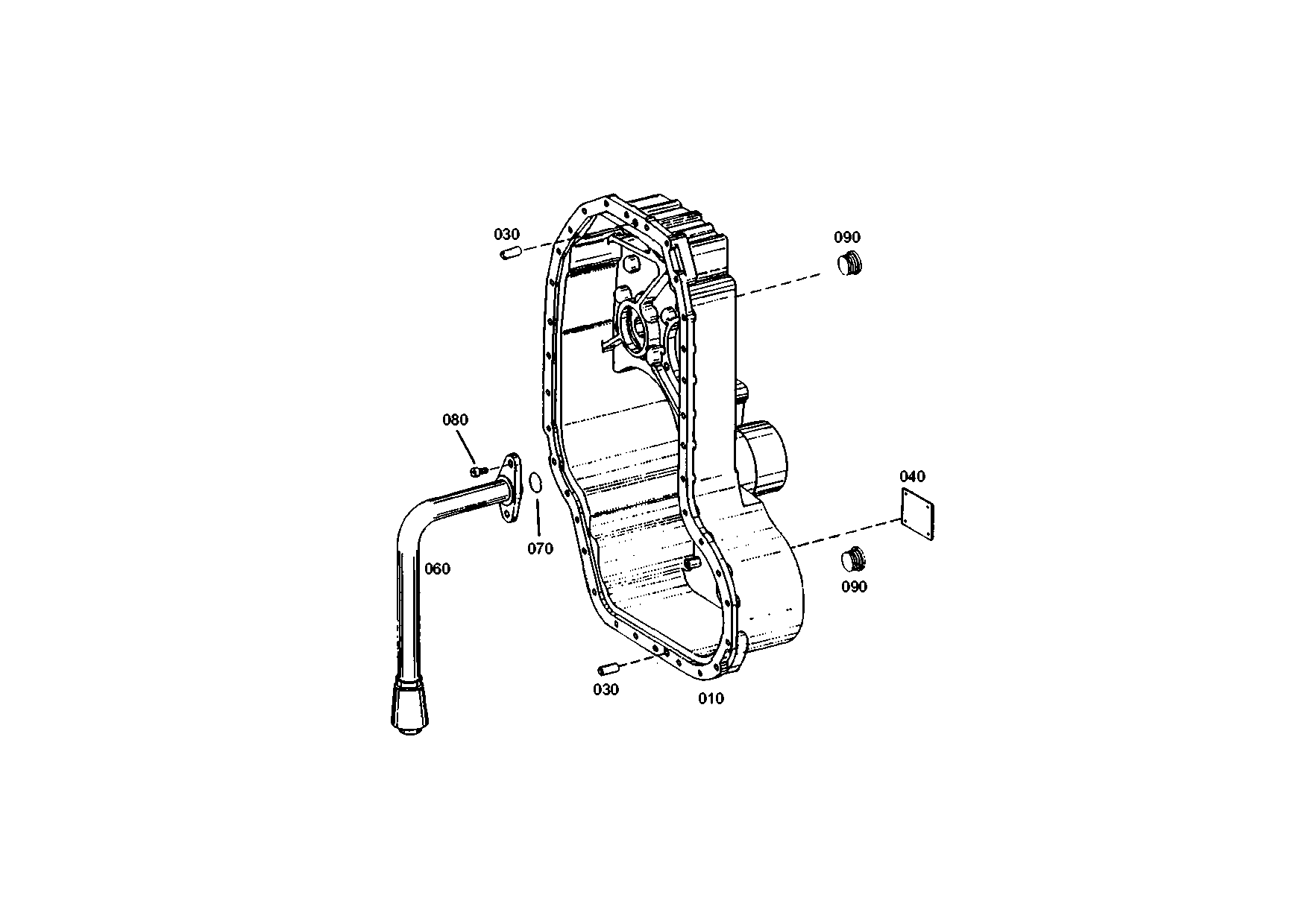 drawing for JOHN DEERE T154128 - HOUSING