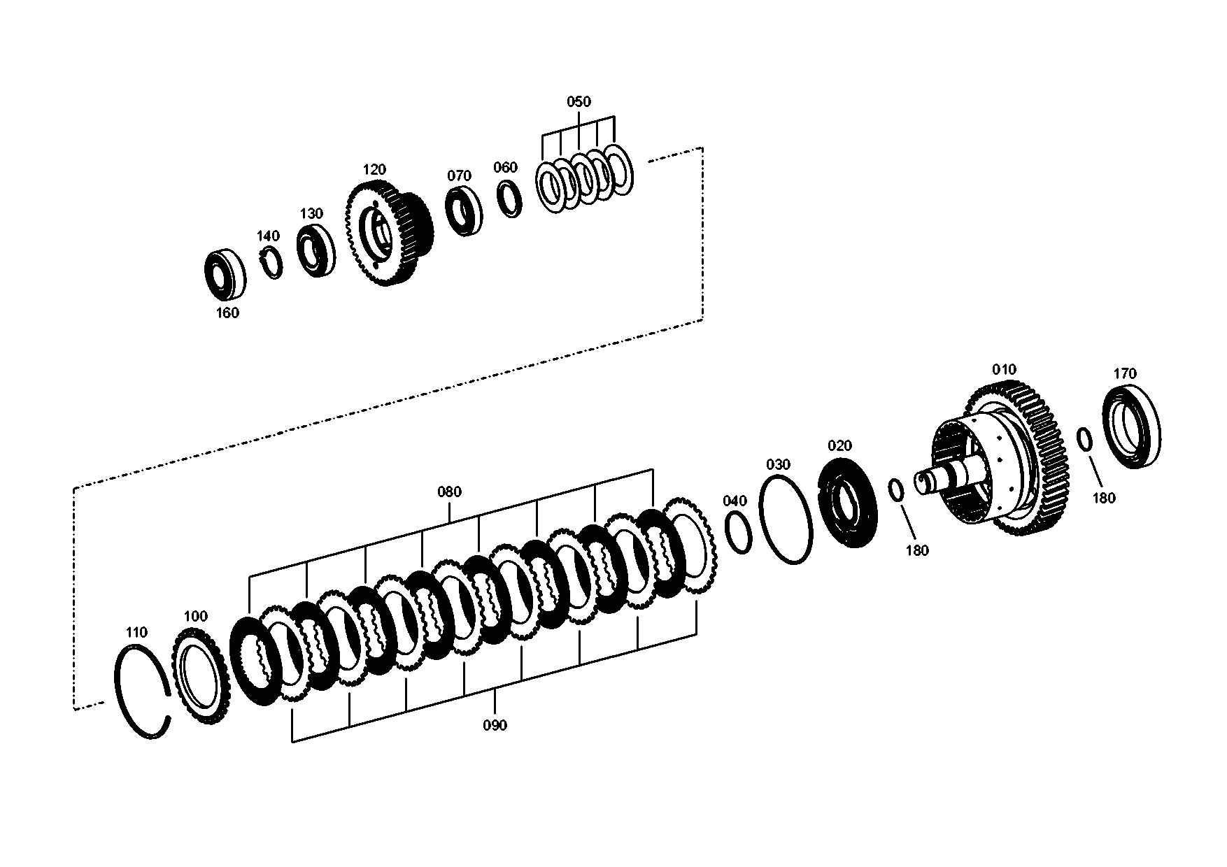 drawing for JOHN DEERE AT179470 - ROLLER BEARING