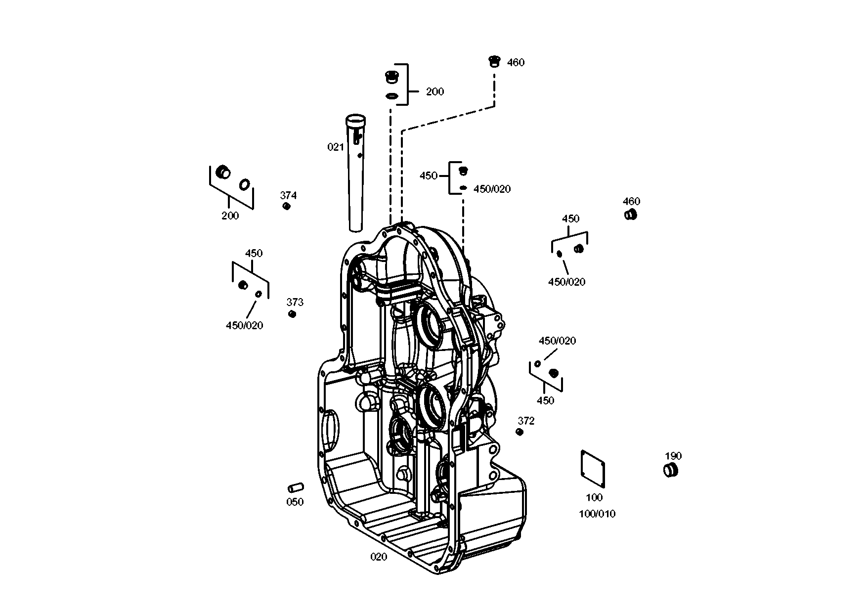 drawing for JOHN DEERE T229371 - HOUSING II