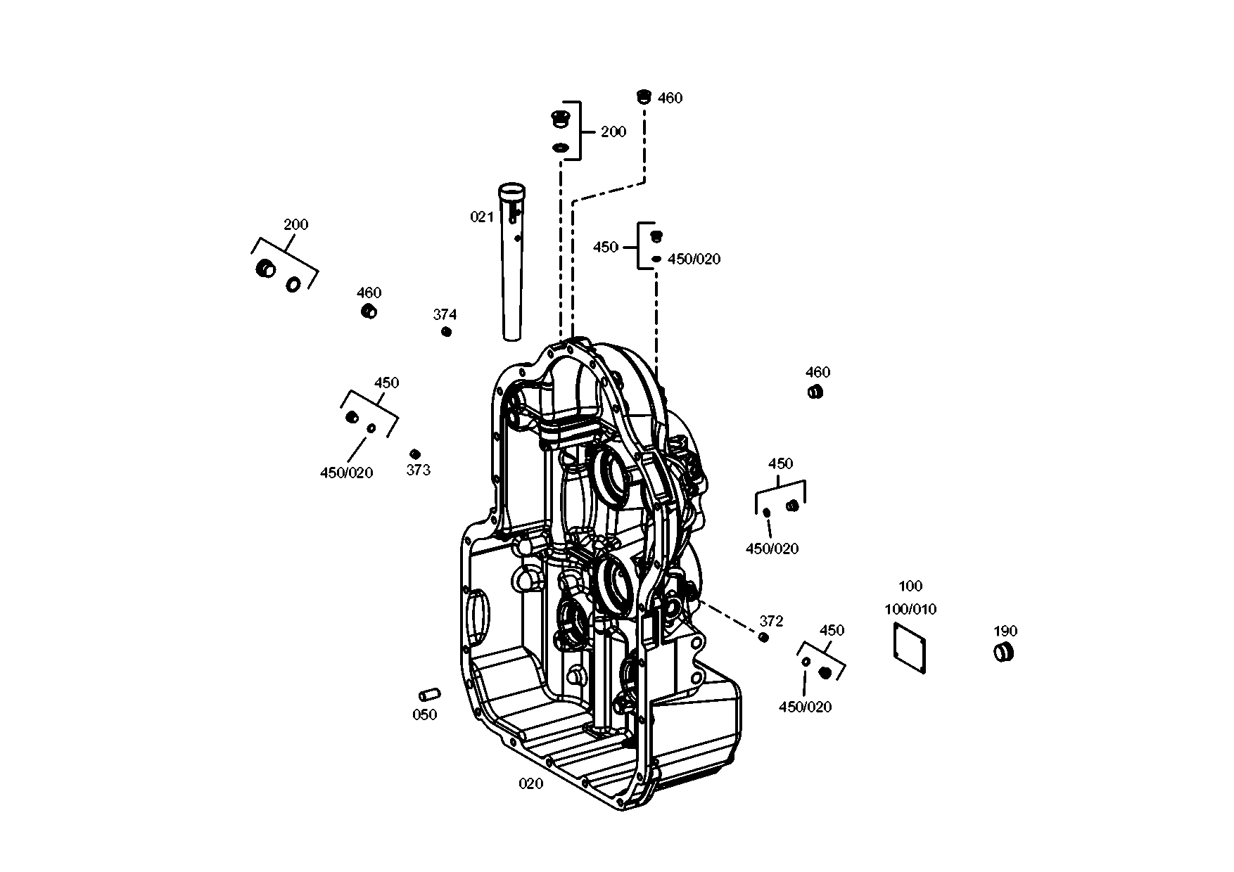 drawing for JOHN DEERE T229371 - HOUSING II