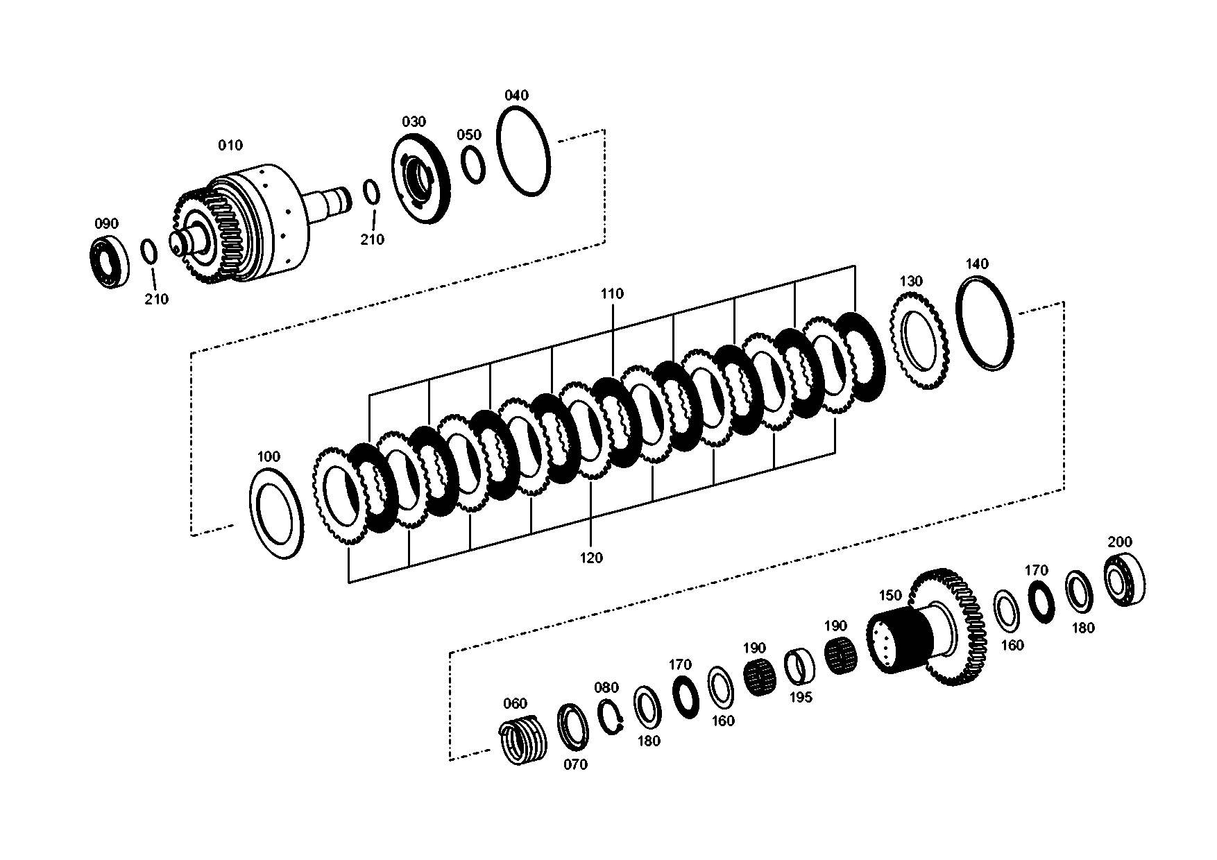 drawing for AGCO X638.174.900.000 - AXIAL NEEDLE CAGE