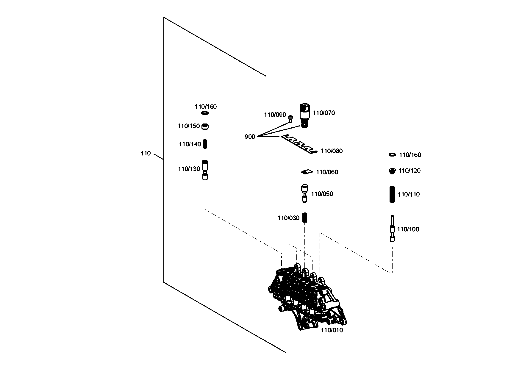 drawing for AGCO F716300020290 - SLOT.PIN