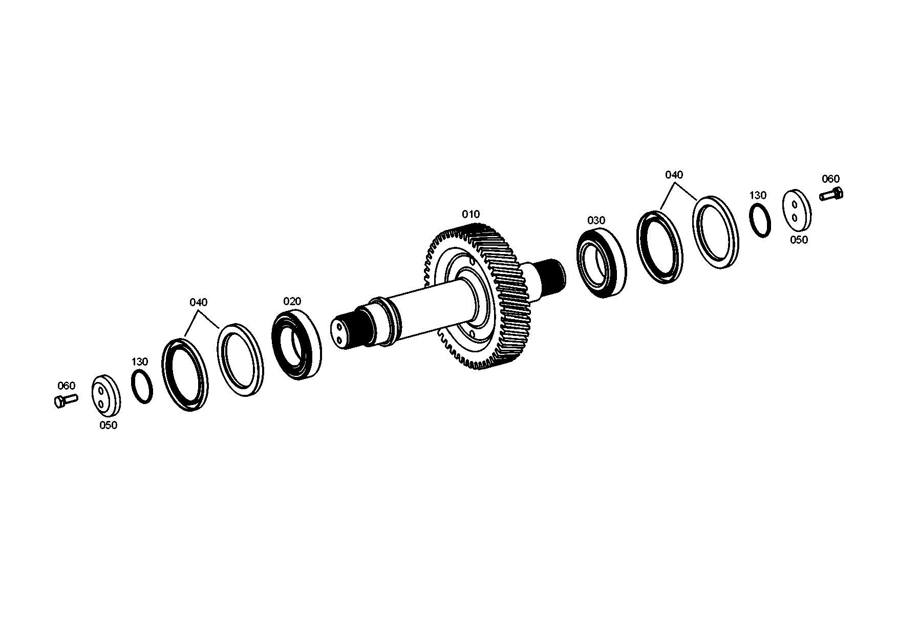 drawing for JOHN DEERE T242437 - SHAFT SEAL