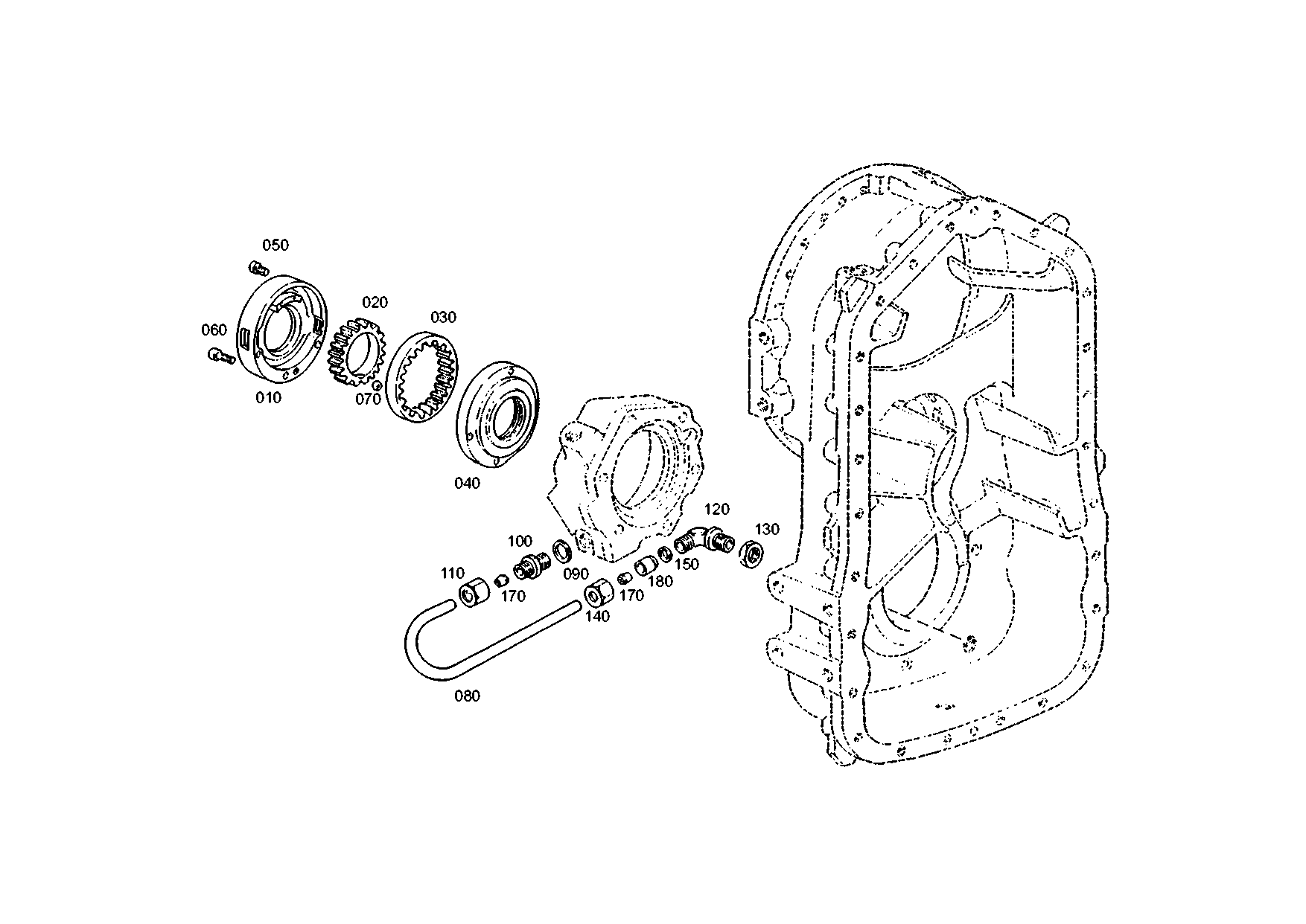 drawing for LIEBHERR GMBH 05831 - PRESSURE RING