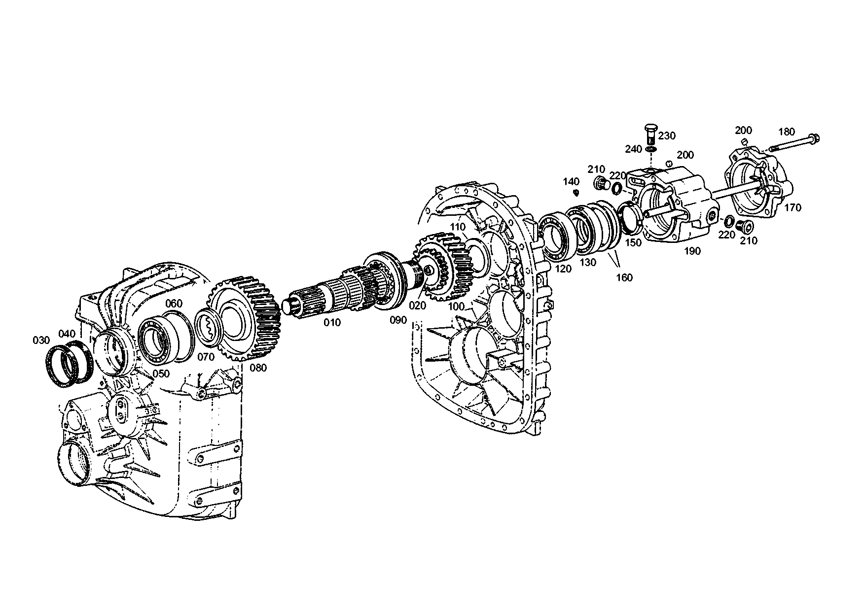 drawing for RENAULT 170750220032 - INPUT SHAFT