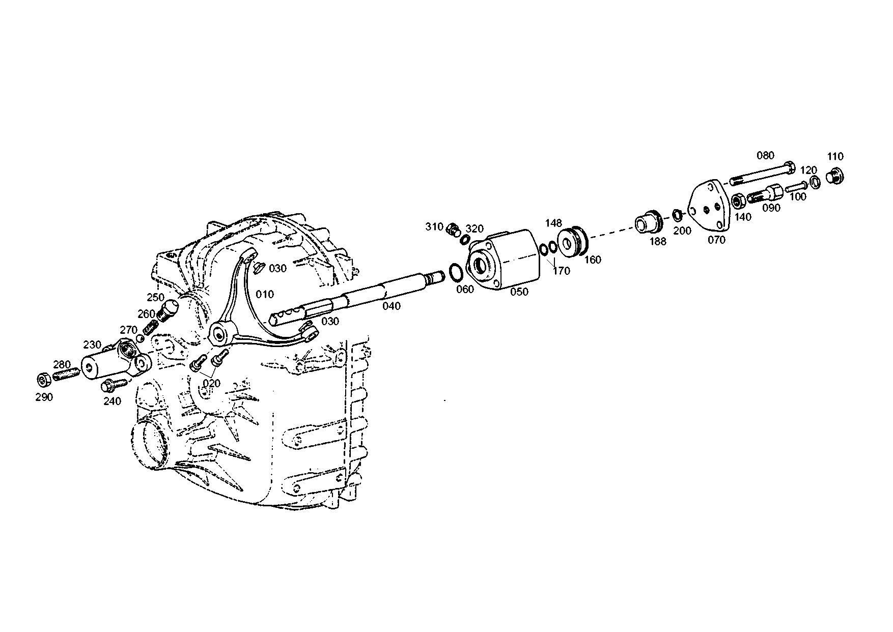 drawing for TITAN GMBH 171600240011 - SHIFT CYLINDER