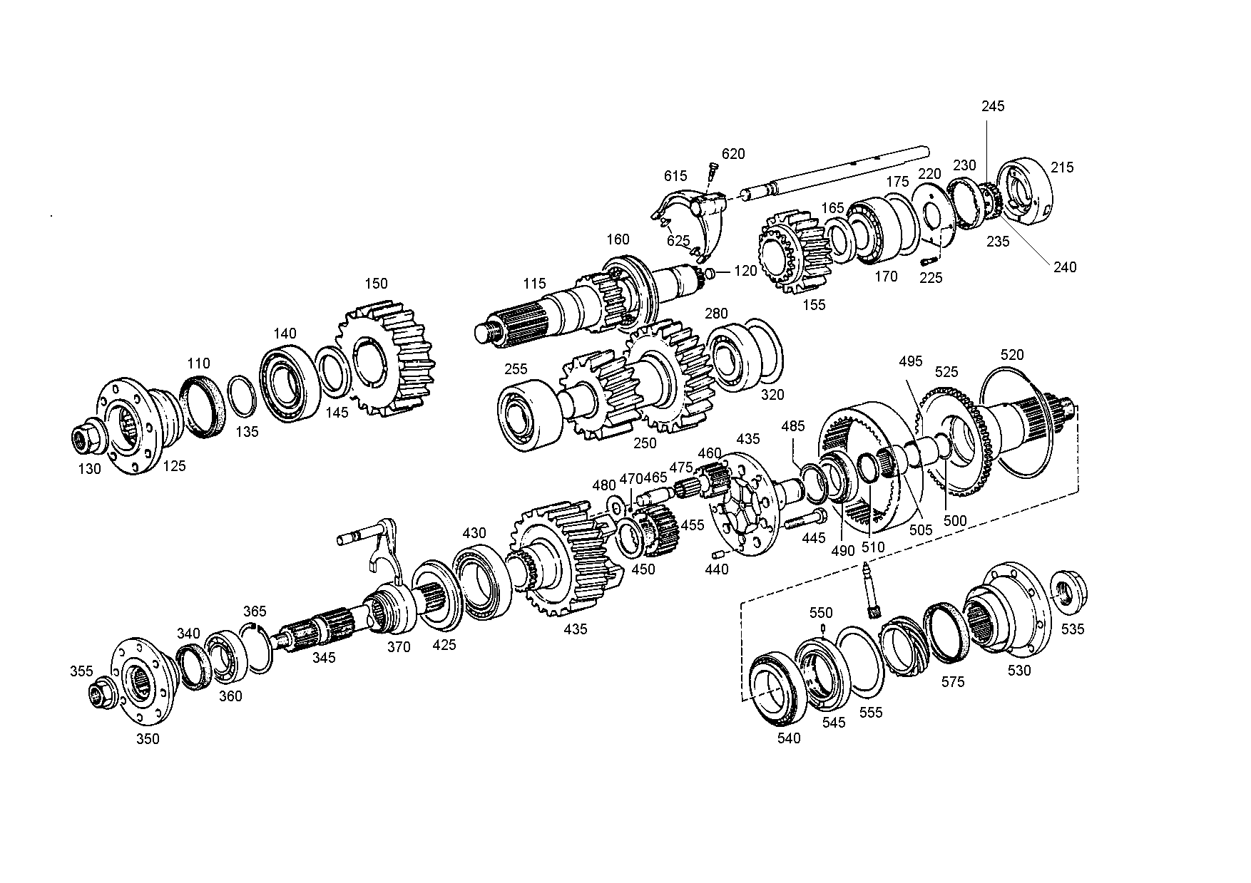 drawing for RABA 199114250107 - PLANET SHAFT