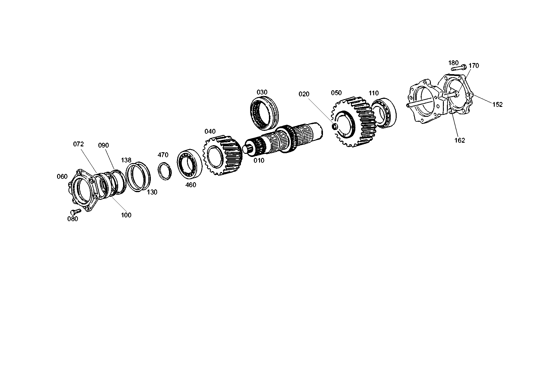 drawing for SCANIA 1357775 - INPUT GEAR