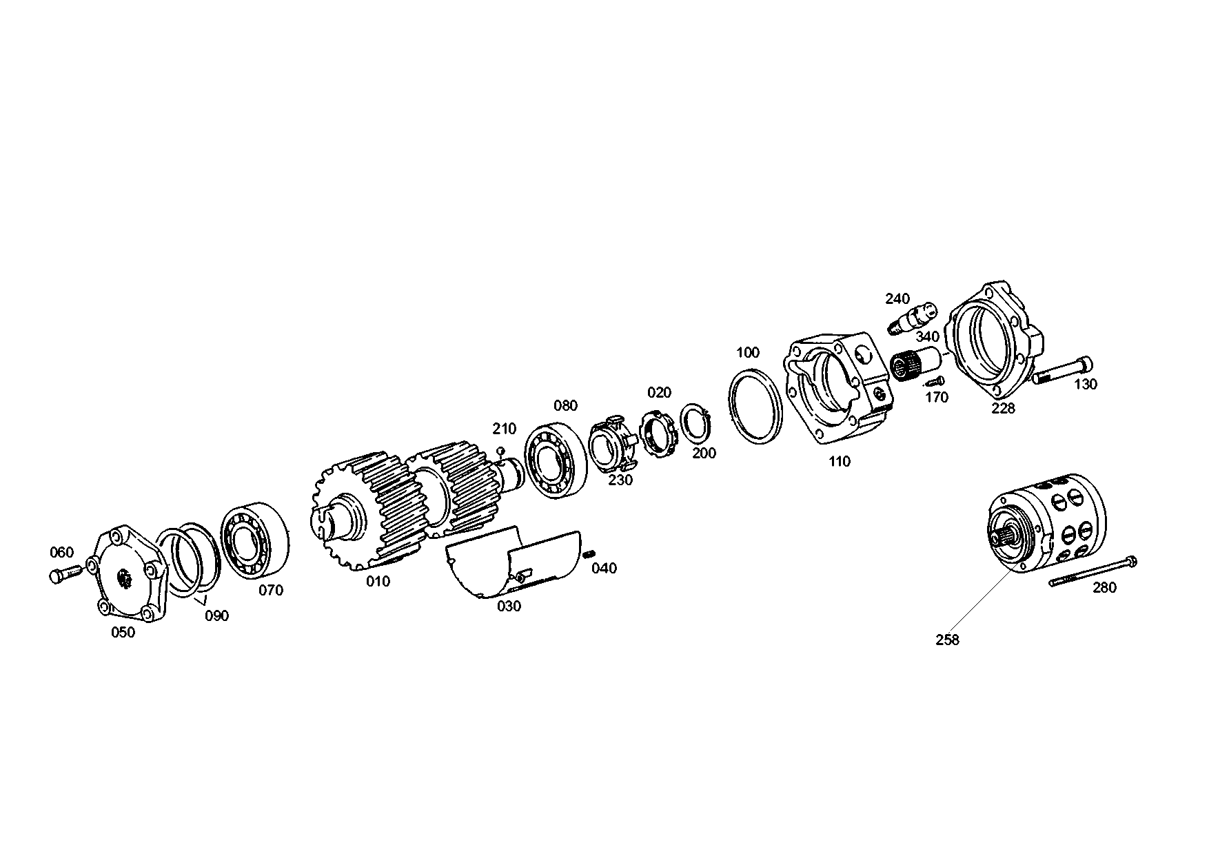 drawing for SCANIA 1404575 - PUMP CARRIER