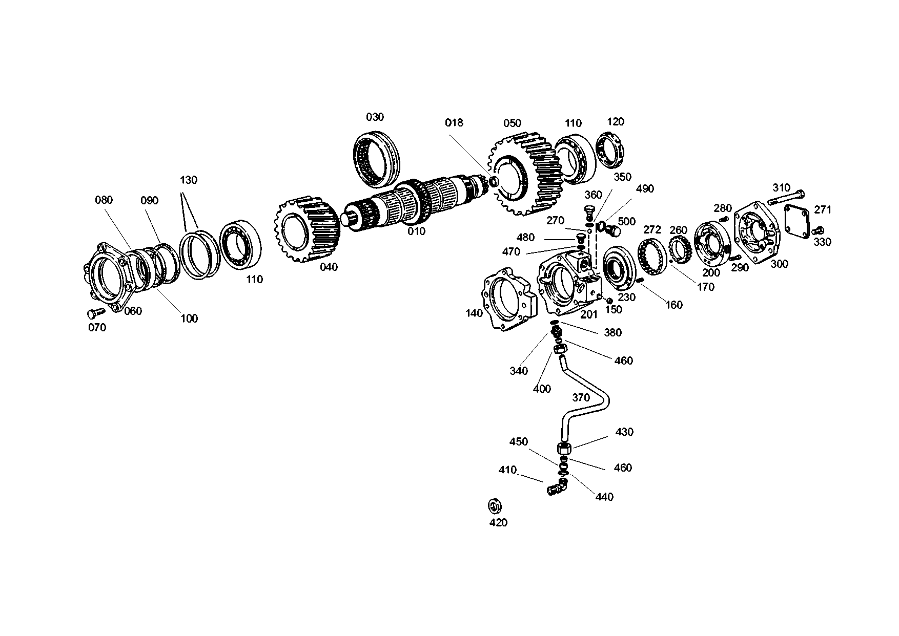 drawing for MARMON Herring MVG201120 - INPUT SHAFT