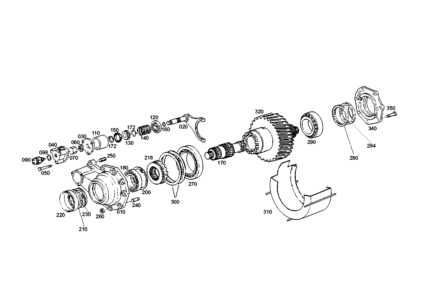 drawing for MARMON Herring MVG201131 - OUTPUT SHAFT