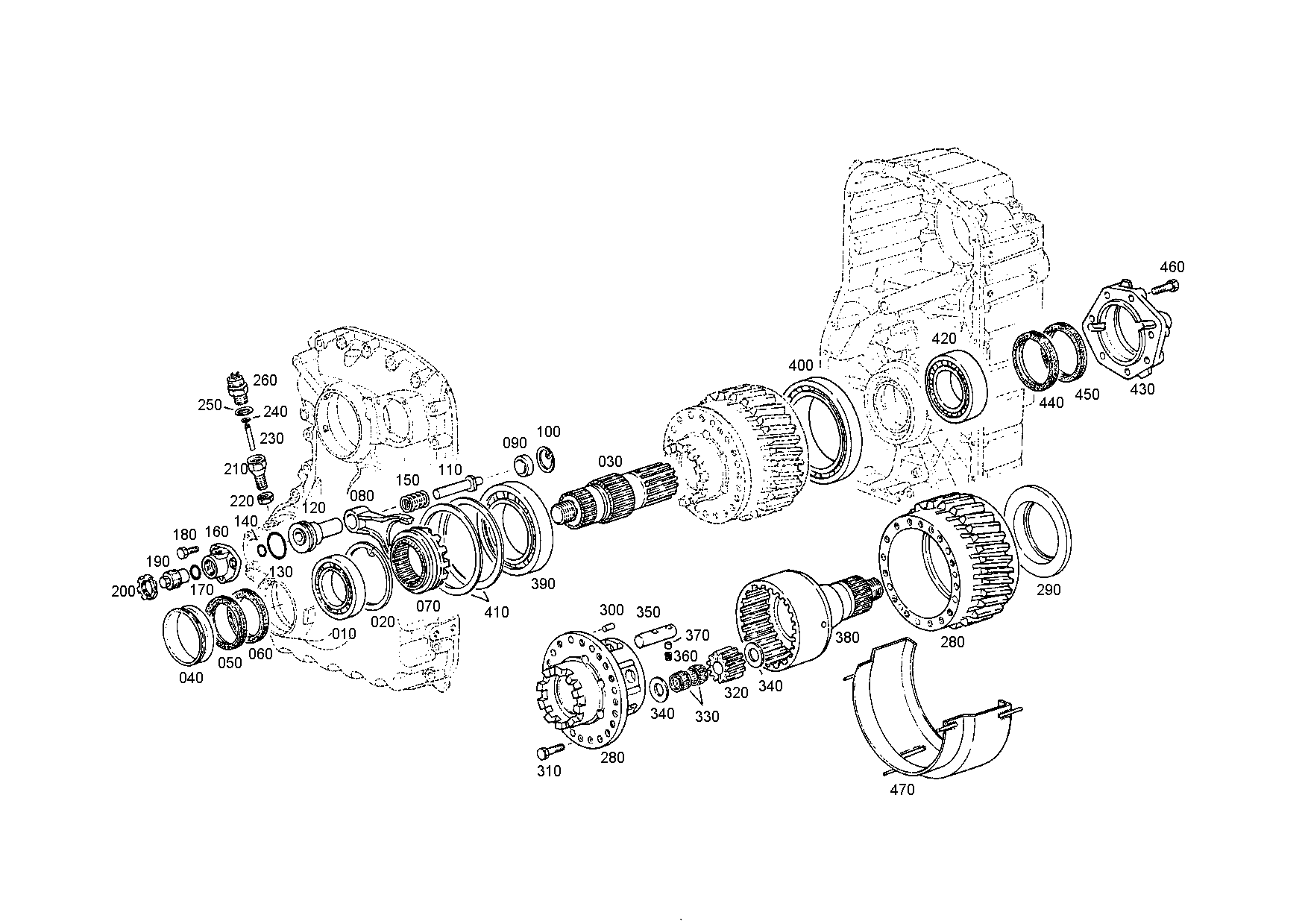 drawing for IVECO 98340487 - BEARING COVER