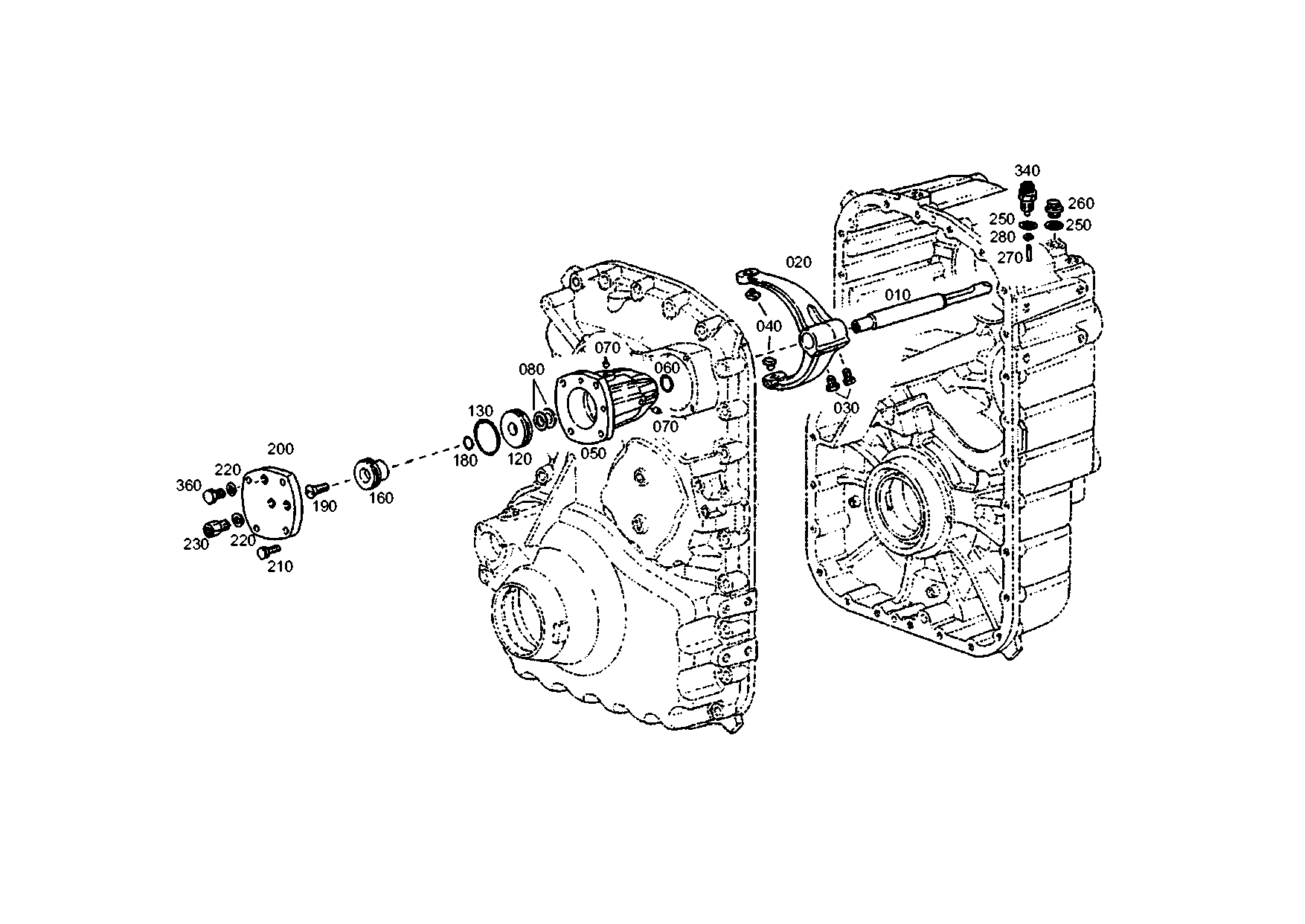 drawing for IVECO 98340497 - SHIFT CYLINDER