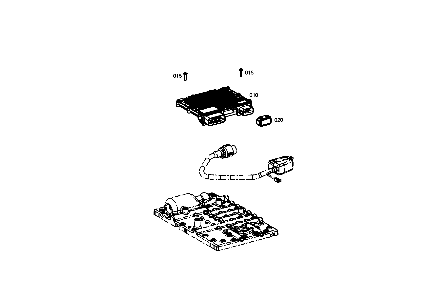 drawing for LIEBHERR GMBH 11001074 - CONTROL UNIT