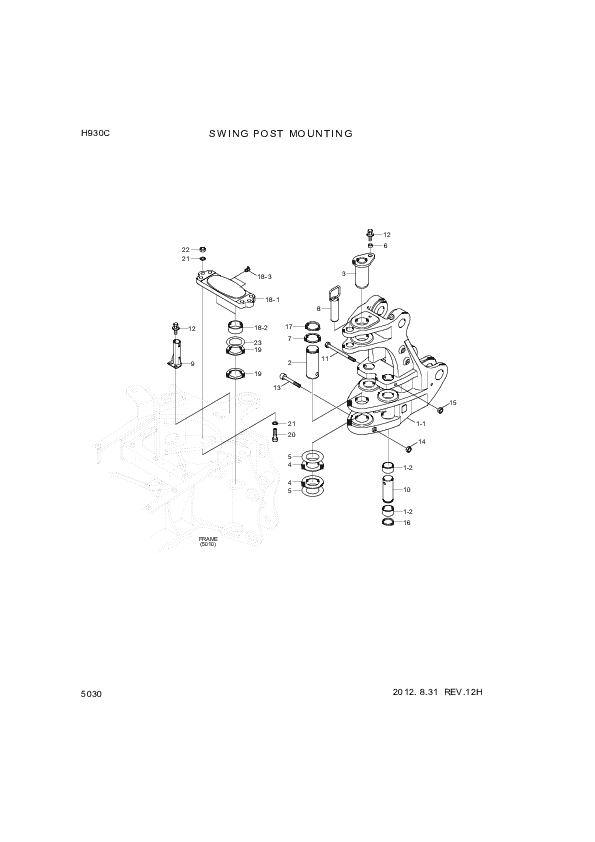 drawing for Hyundai Construction Equipment S275-10000B - NUT-SELF