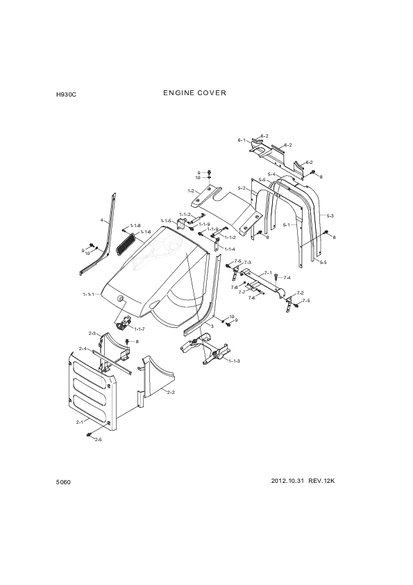 drawing for Hyundai Construction Equipment S275-10000B - NUT-SELF