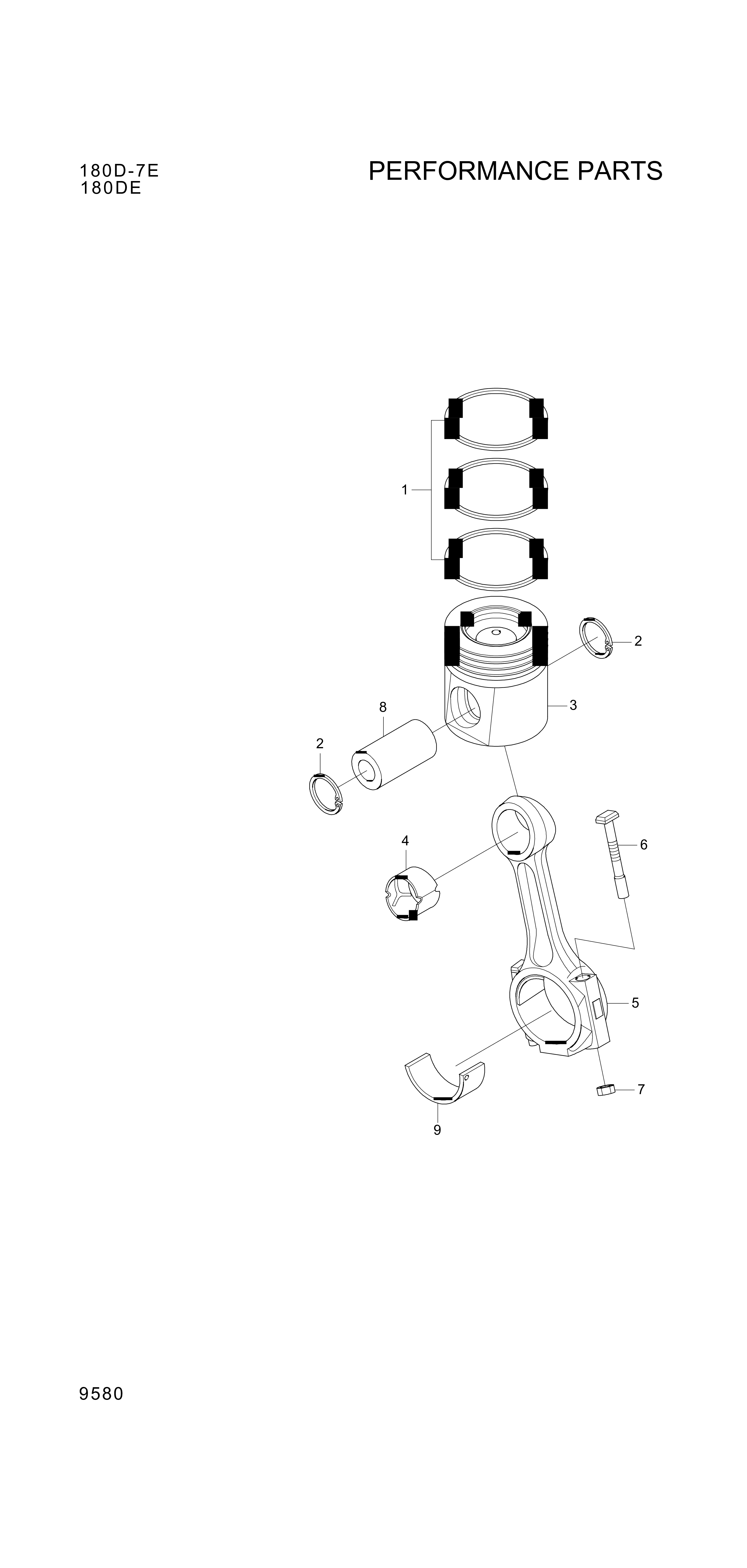 drawing for Hyundai Construction Equipment YUBP-06977 - ROD-CONNECTING