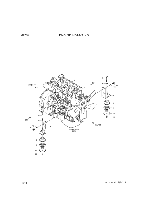 drawing for Hyundai Construction Equipment S017-120302 - BOLT-HEX