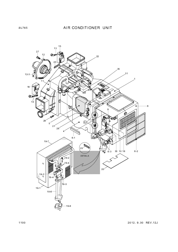 drawing for Hyundai Construction Equipment AM88000300-2 - Air Filter-Refresh