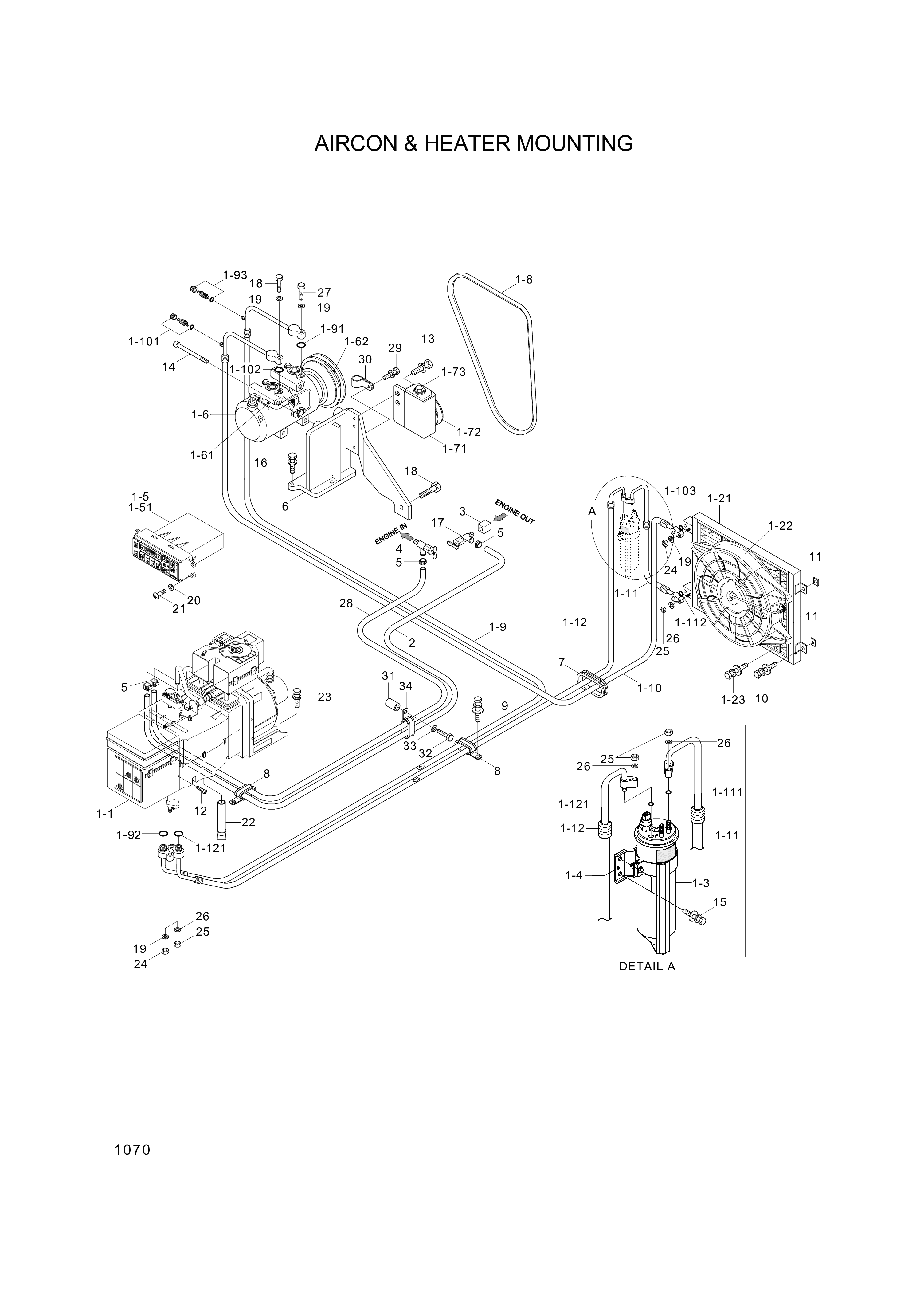 drawing for Hyundai Construction Equipment 11N6-90060 - DRIER-RECEIVER