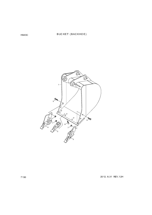 drawing for Hyundai Construction Equipment S206-201006 - NUT-HEX