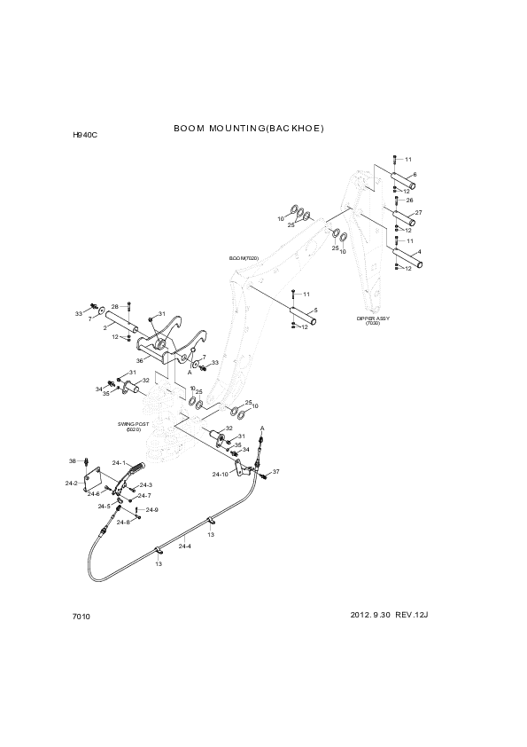 drawing for Hyundai Construction Equipment S461-160142 - PIN-SPLIT