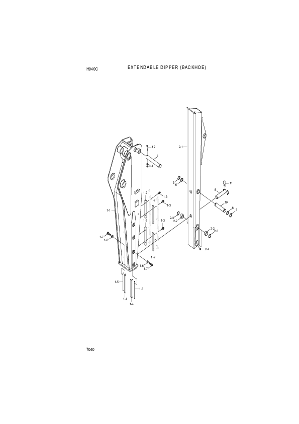 drawing for Hyundai Construction Equipment S207-12100B - NUT-HEX