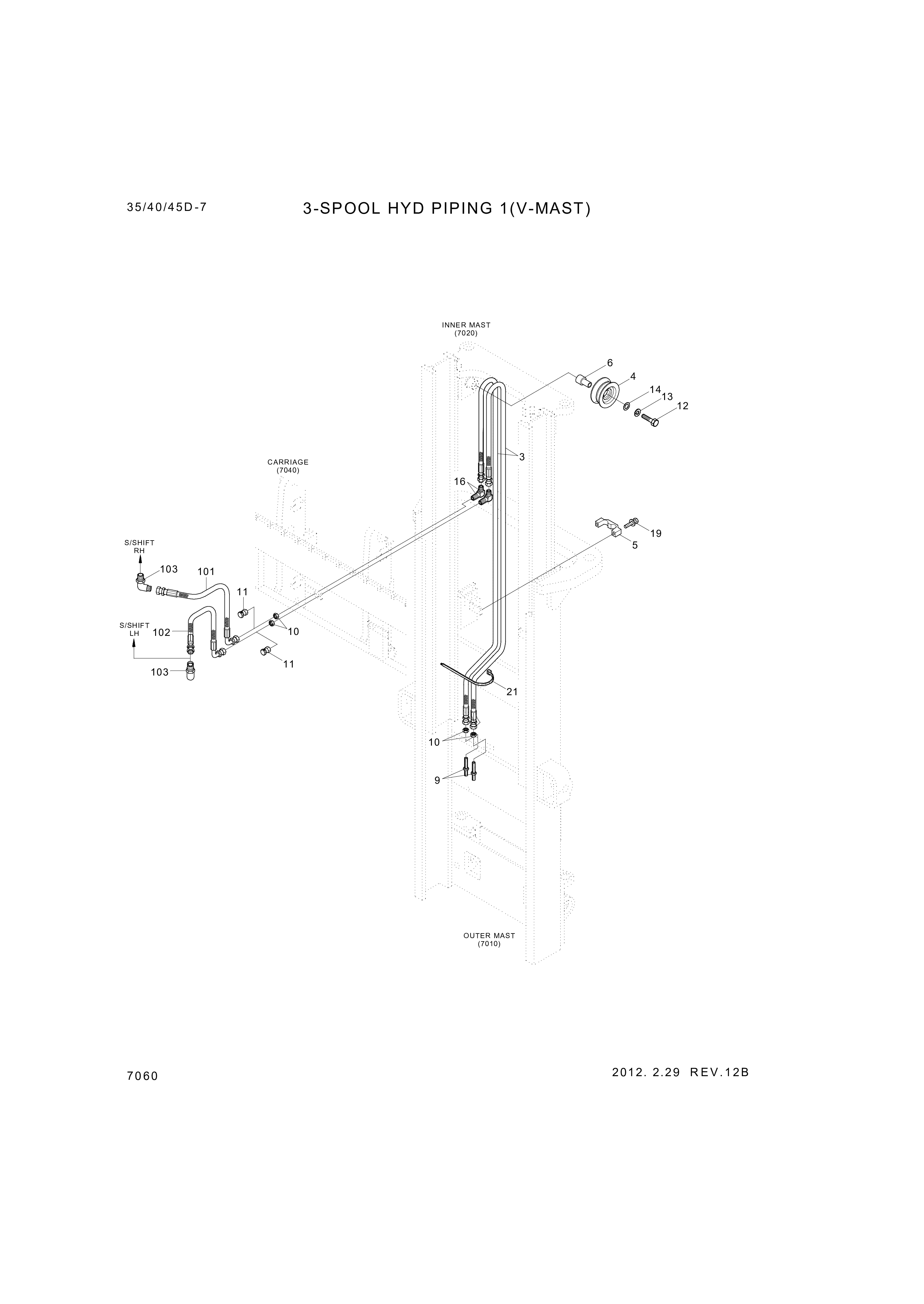 drawing for Hyundai Construction Equipment 339-23 - BOLT