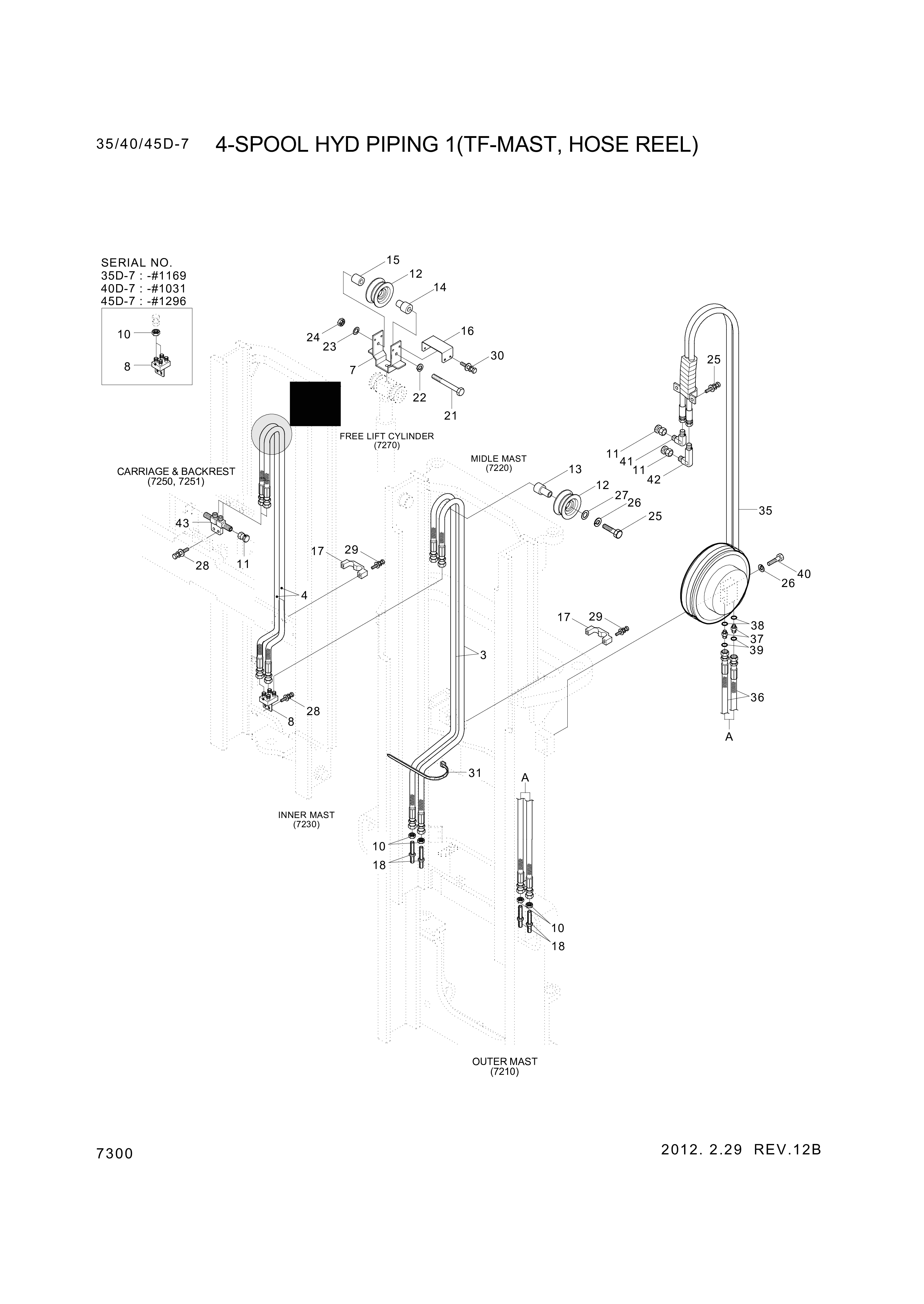 Technical drawing of Hyundai Construction Equipment S275-10000V NUT-SELF with dimensions and layout (figure 3)