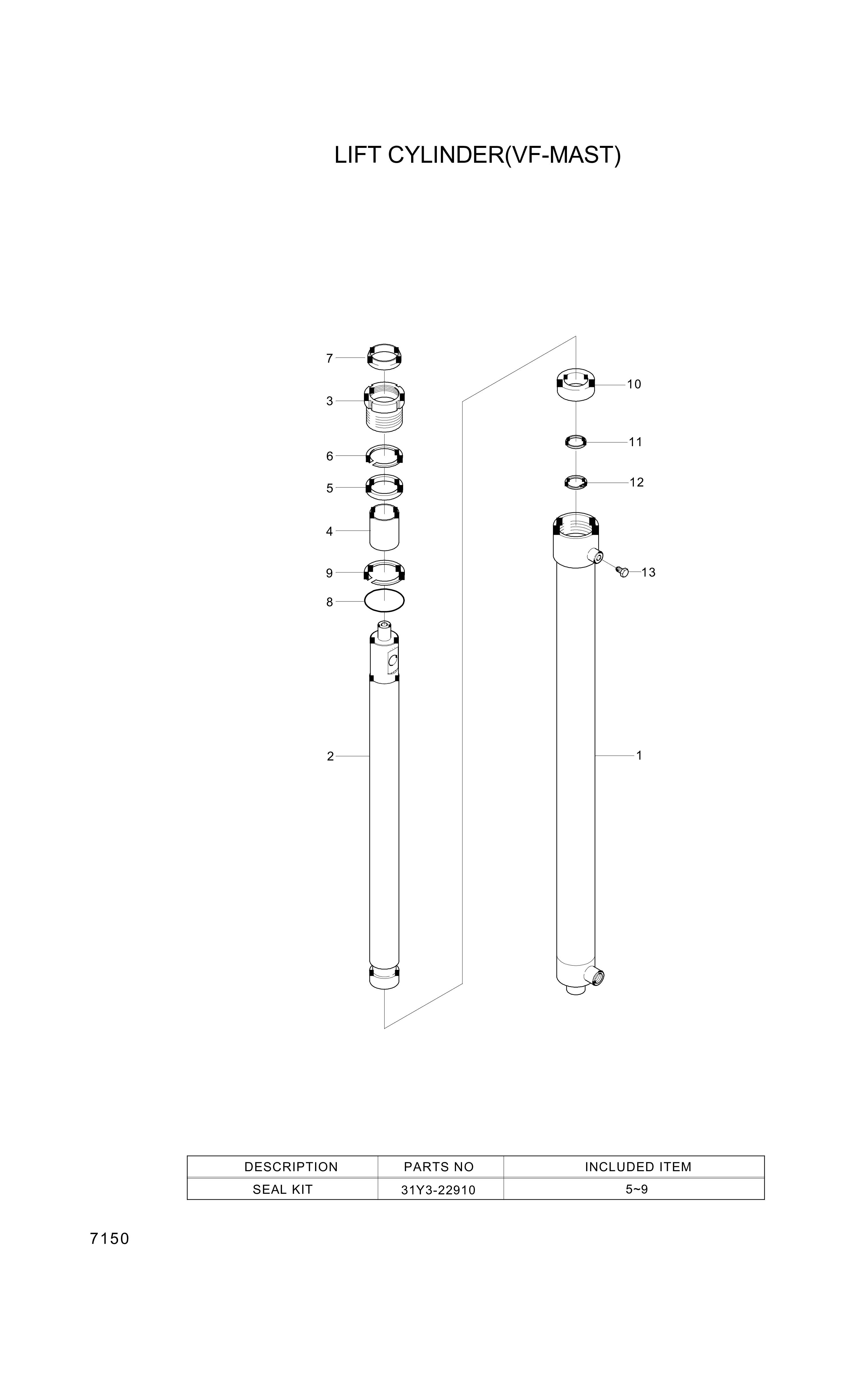 drawing for Hyundai Construction Equipment 000687 - RING-BACK UP